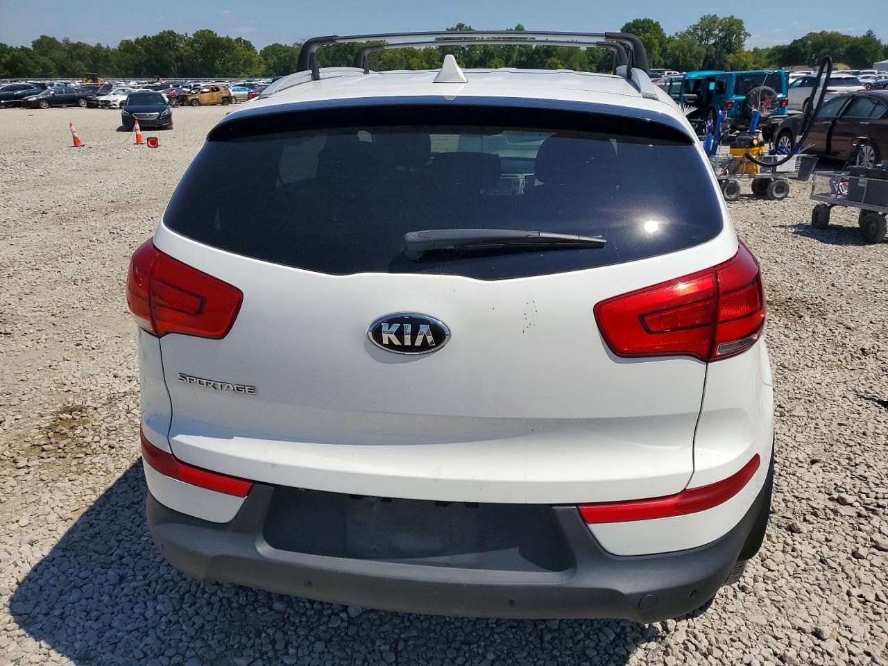 2014 Kia Sportage Lx White vin: KNDPBCAC9E7641469