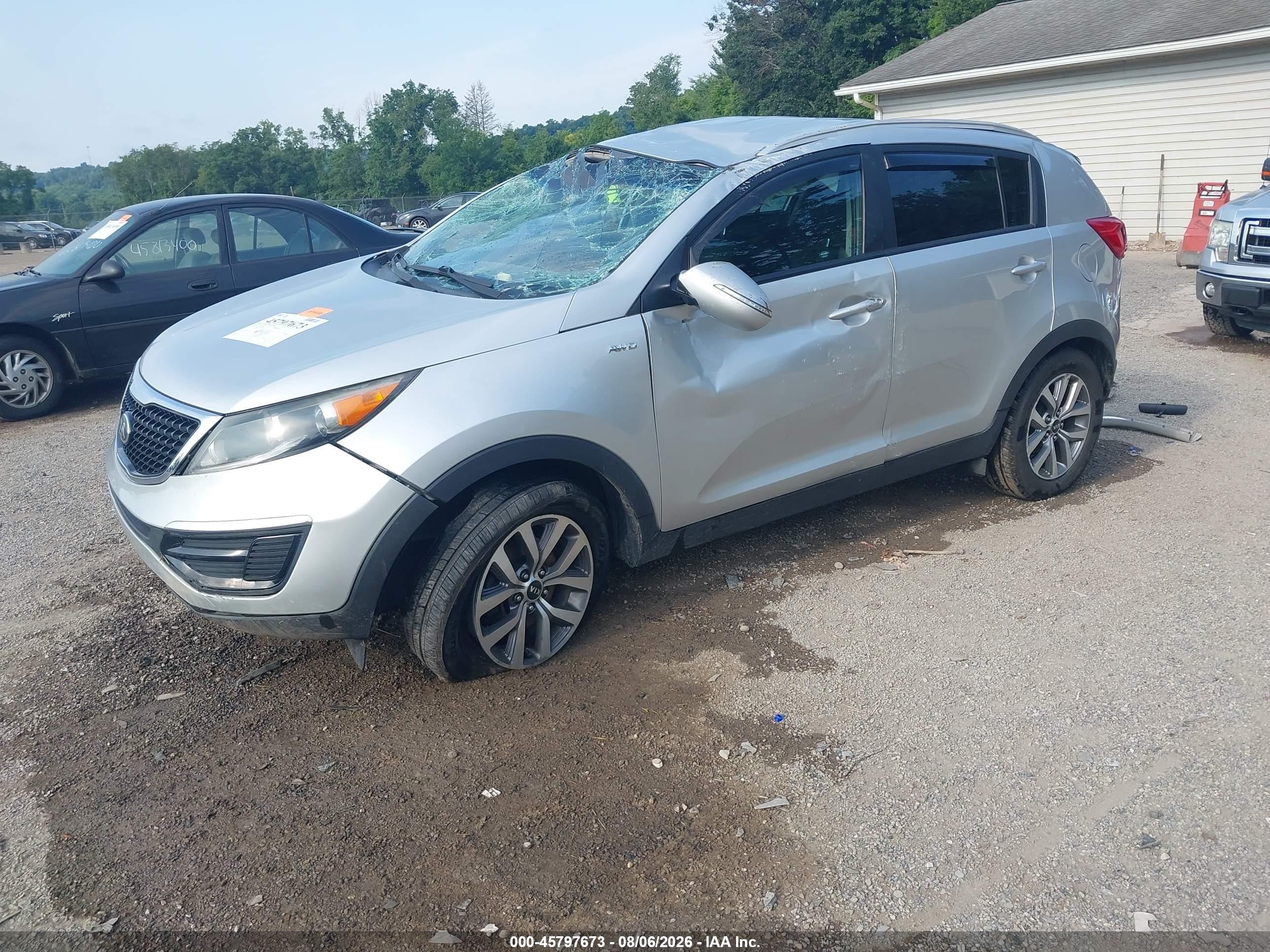 2015 Kia Sportage Lx Черный vin: KNDPBCAC9F7684209