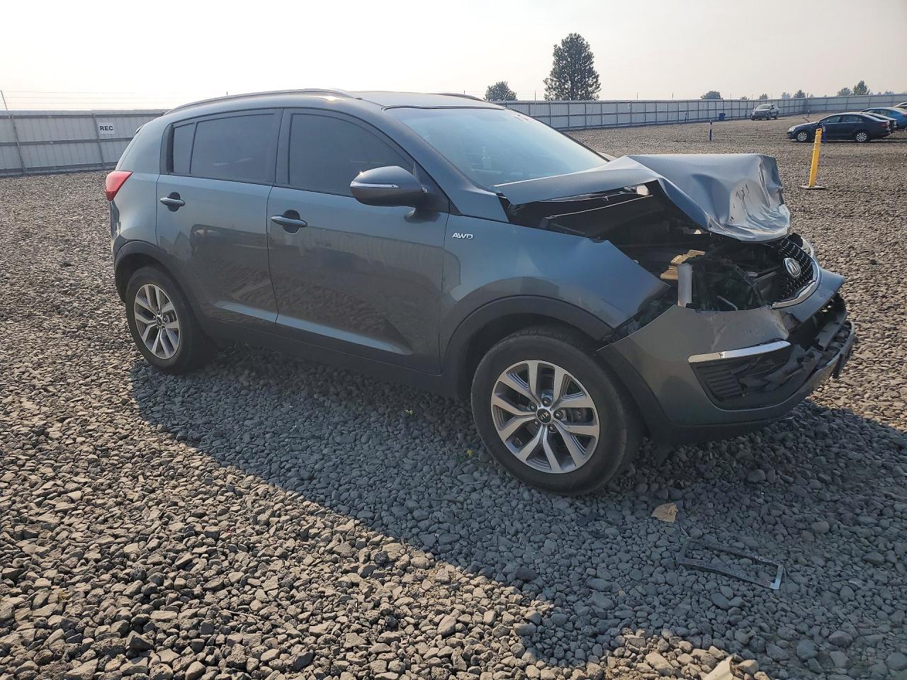 2015 Kia Sportage Lx Blue vin: KNDPBCAC9F7713871