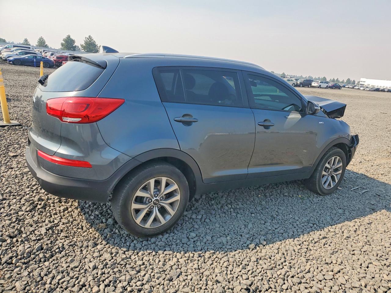 2015 Kia Sportage Lx Blue vin: KNDPBCAC9F7713871