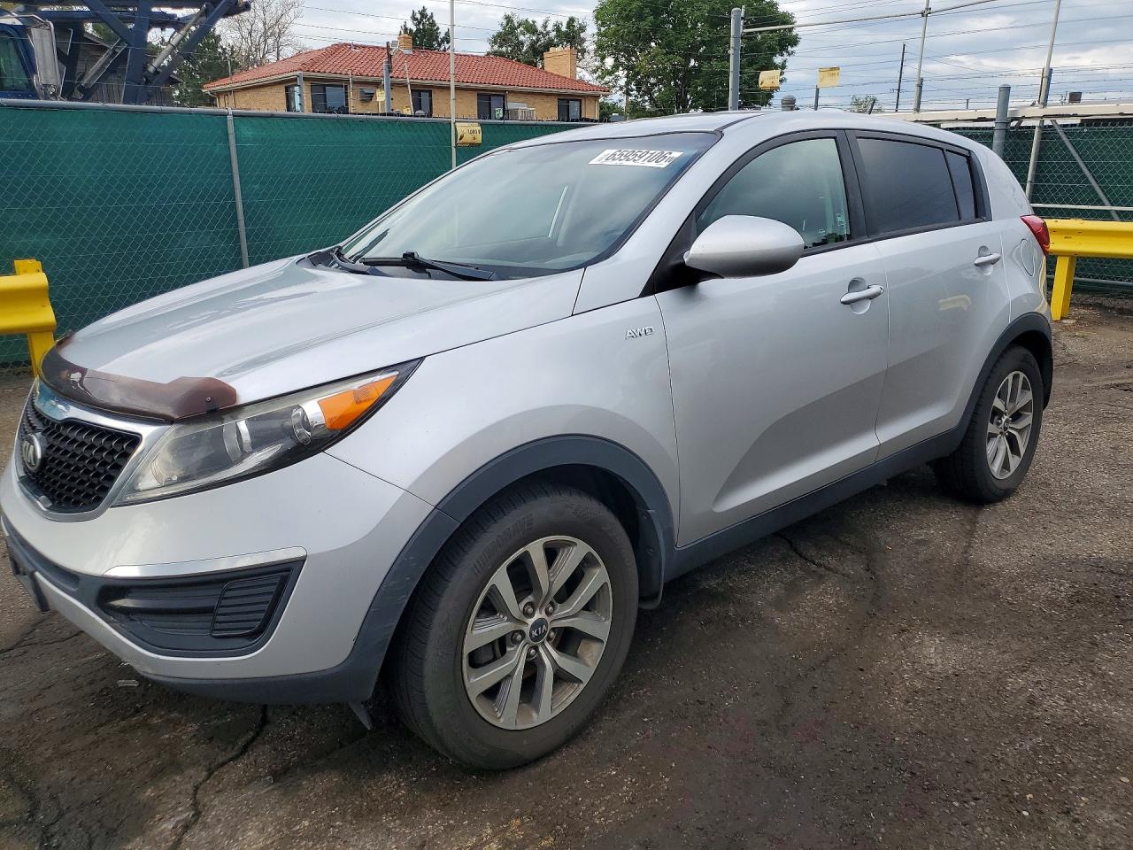 2016 Kia Sportage Lx Silver vin: KNDPBCAC9G7869104