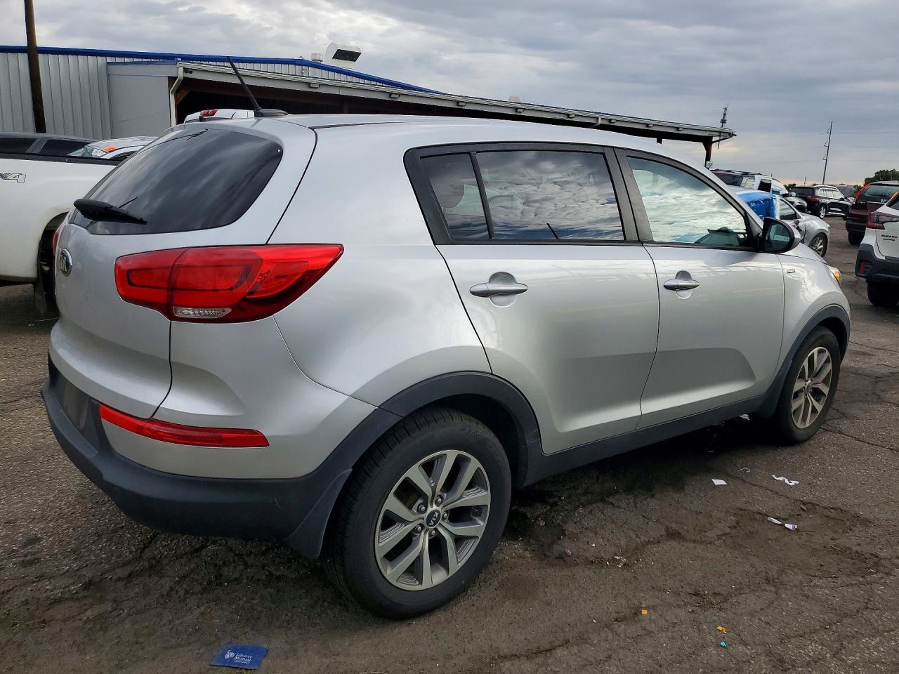 2016 Kia Sportage Lx Silver vin: KNDPBCAC9G7869104