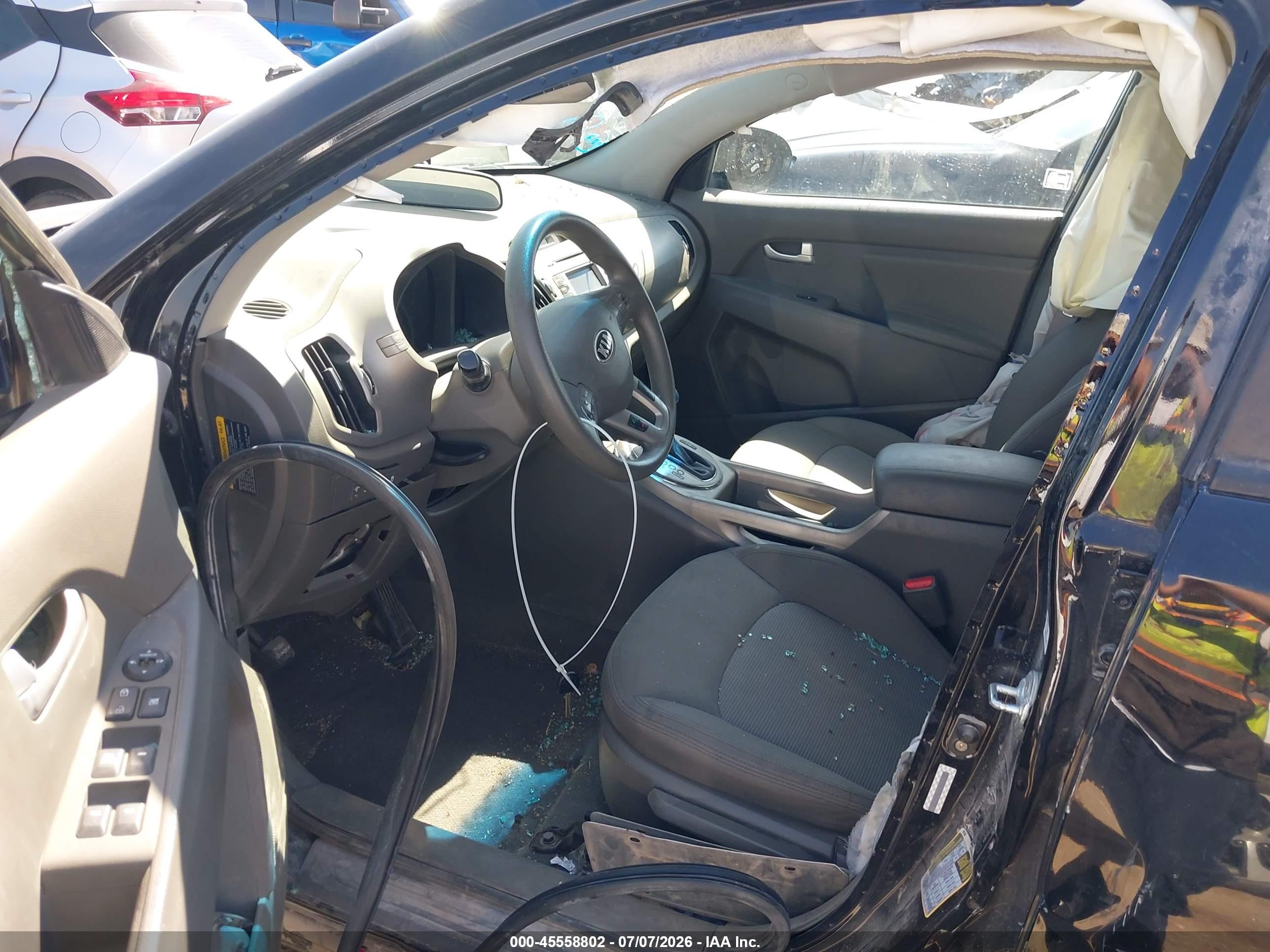 2015 Kia Sportage Lx Black vin: KNDPBCACXF7684235