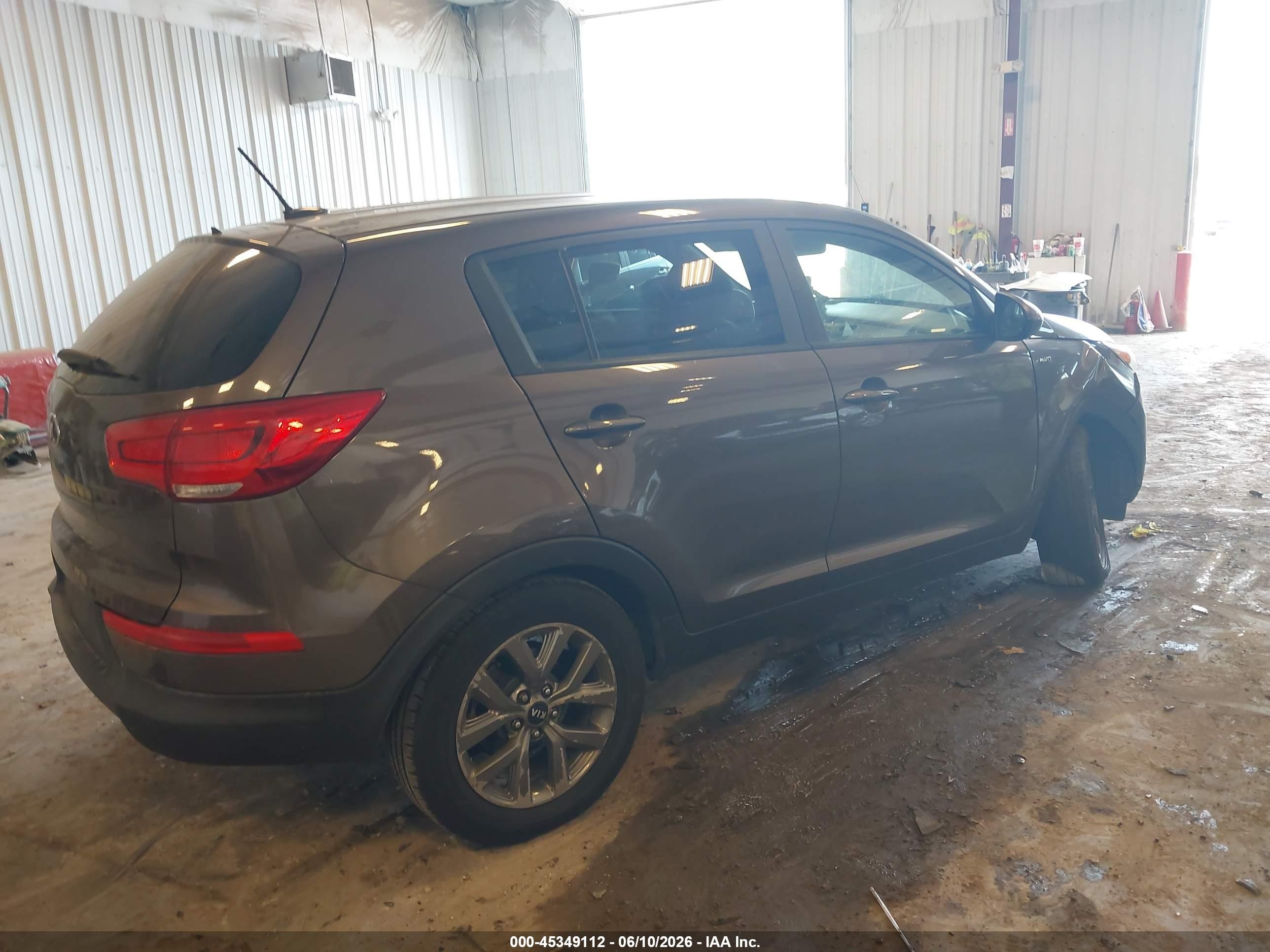 2015 Kia Sportage Lx Brown vin: KNDPBCACXF7705780