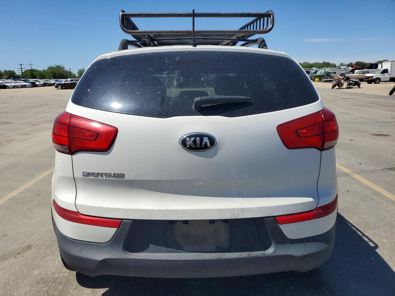 2015 Kia Sportage Lx White vin: KNDPBCACXF7710297