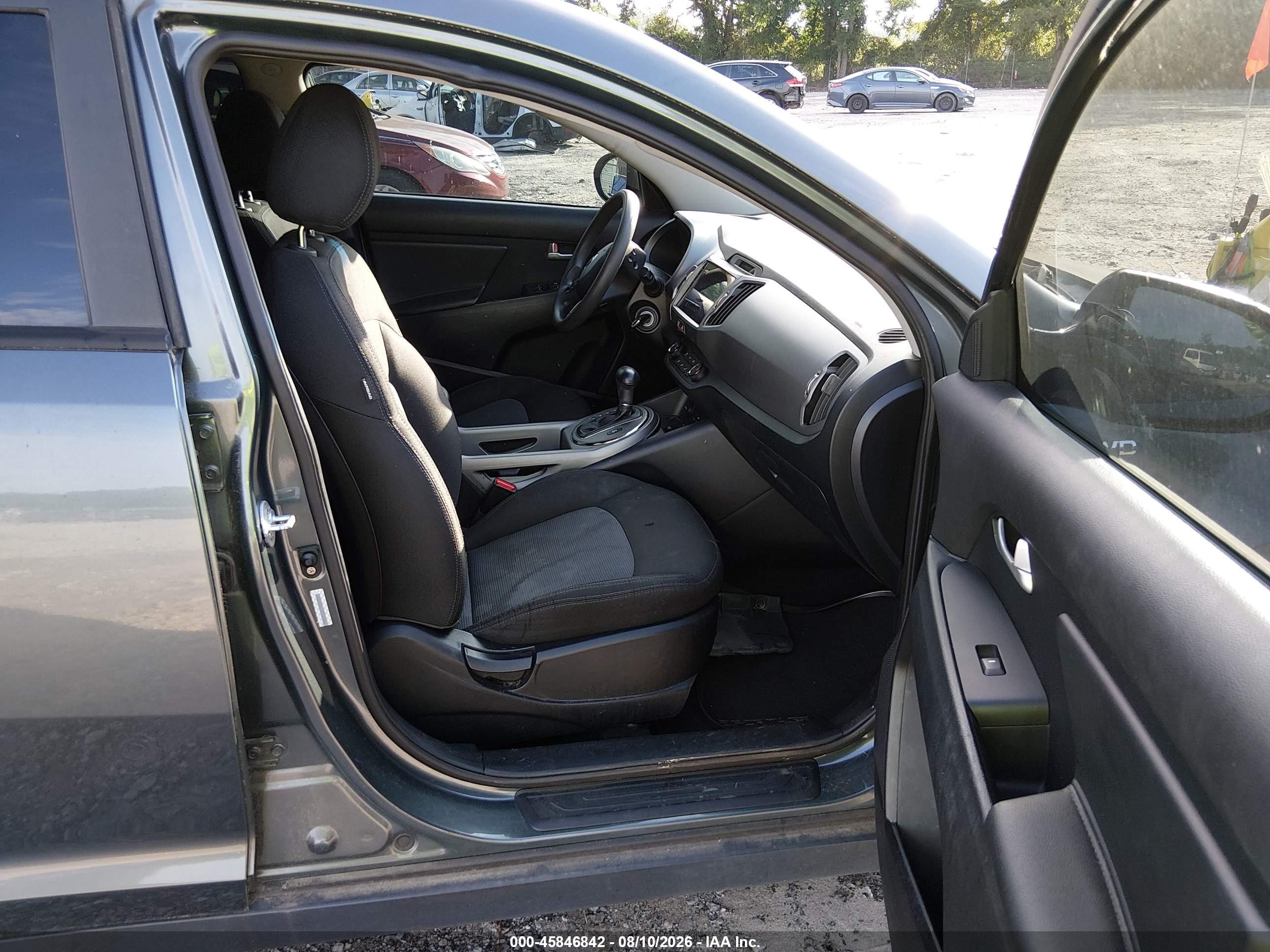 2015 Kia Sportage Lx Gray vin: KNDPBCACXF7722806