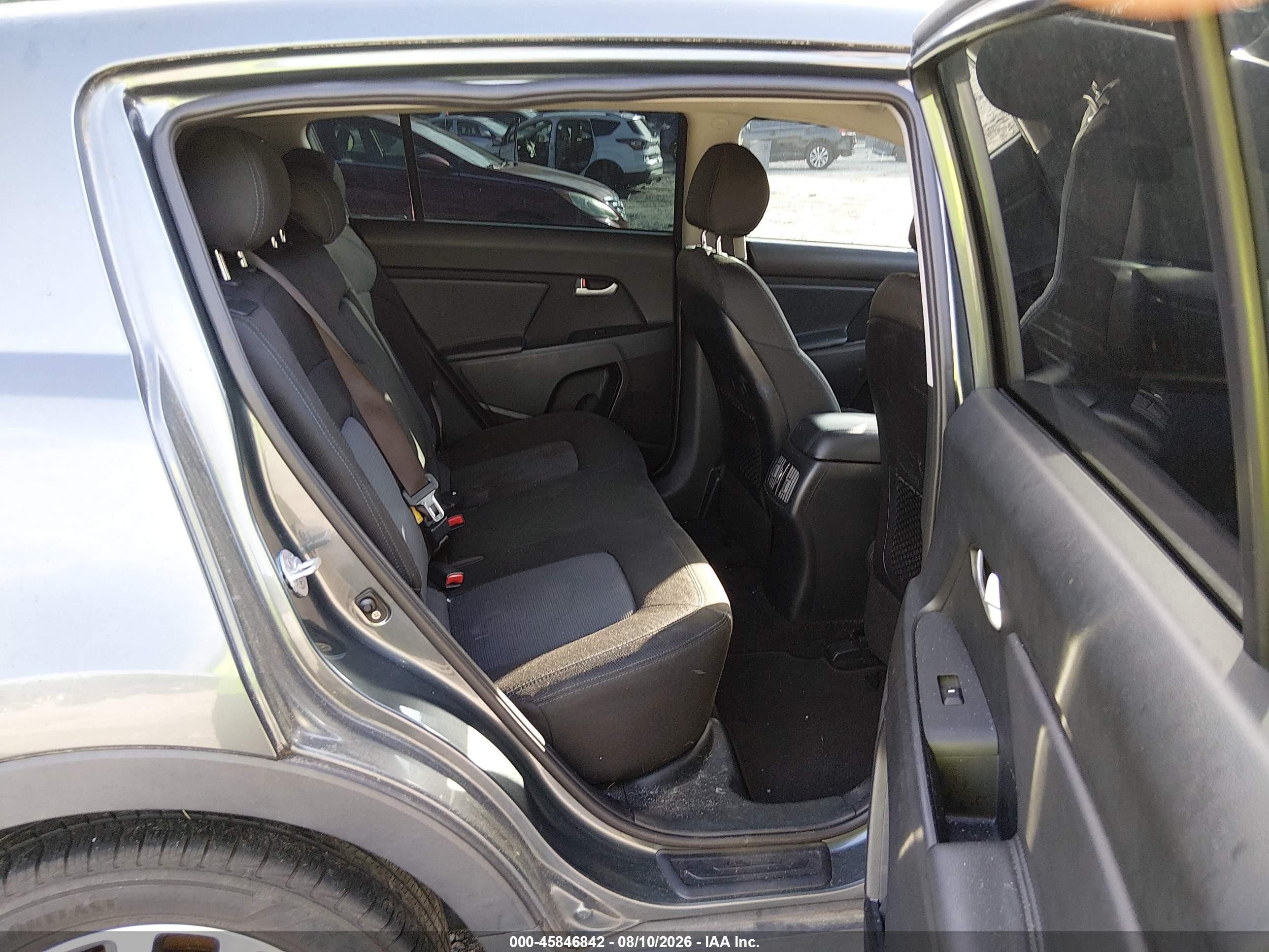 2015 Kia Sportage Lx Gray vin: KNDPBCACXF7722806