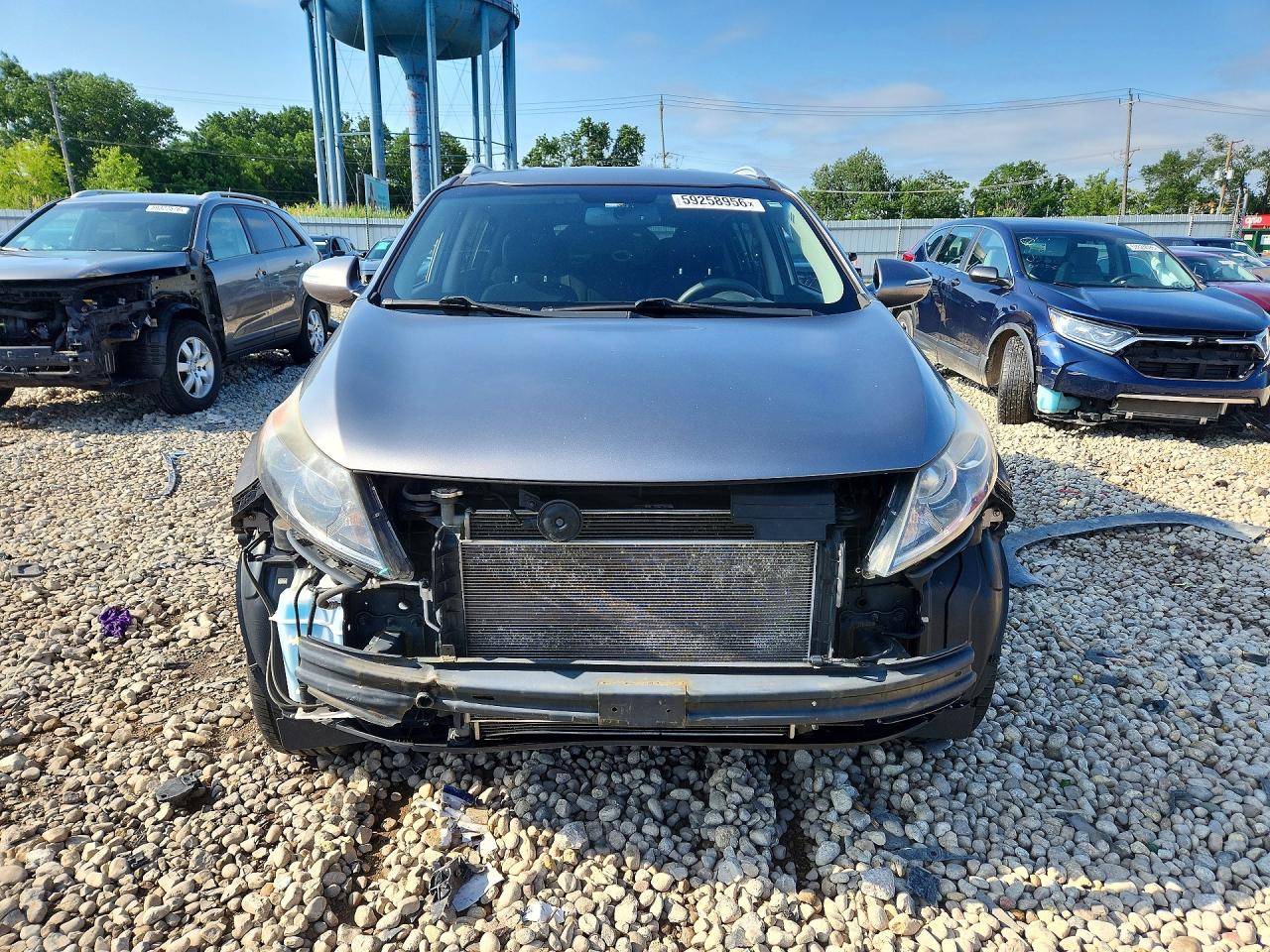 2015 Kia Sportage Lx Gray vin: KNDPBCACXF7757877