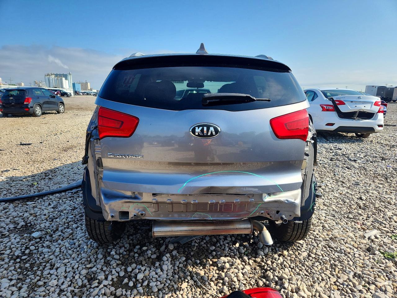 2015 Kia Sportage Lx Gray vin: KNDPBCACXF7757877