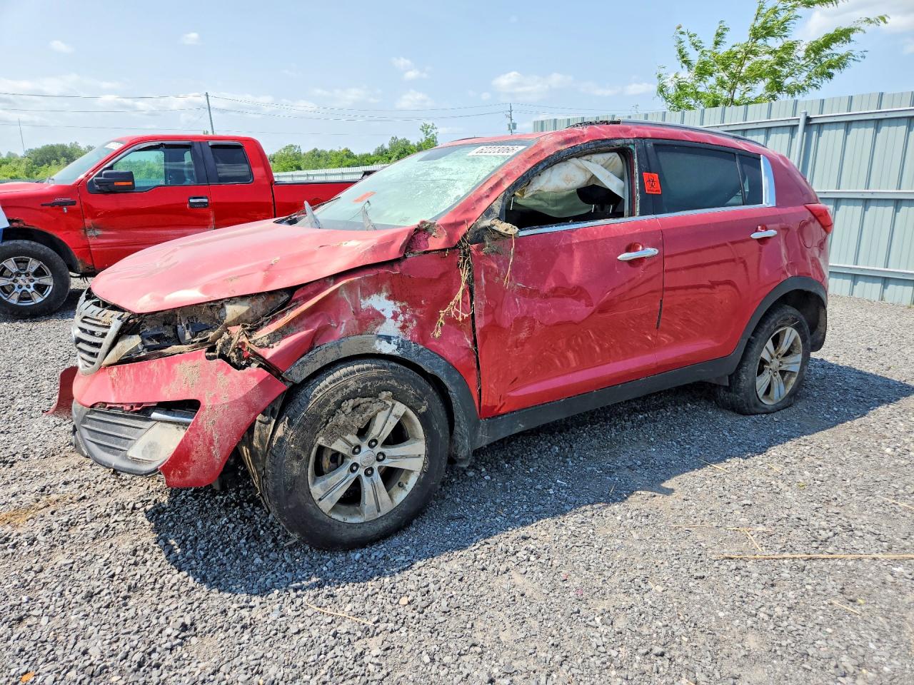 2011 Kia Sportage Ex Красный vin: KNDPC3A20B7021125