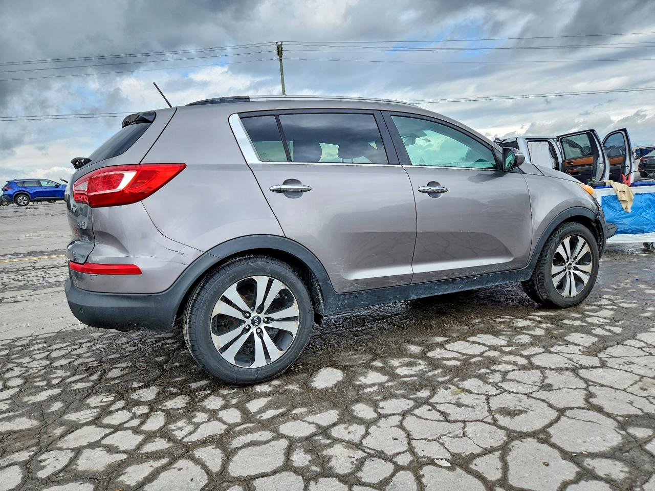 2011 Kia Sportage Ex Gray vin: KNDPC3A20B7052441