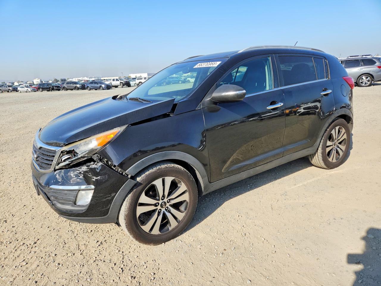 2011 Kia Sportage Ex Black vin: KNDPC3A20B7100505