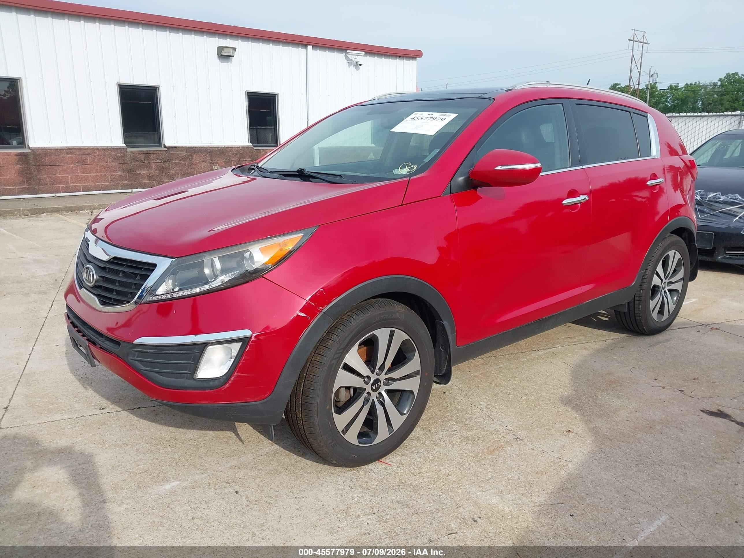 2012 Kia Sportage Ex Red vin: KNDPC3A20C7199568