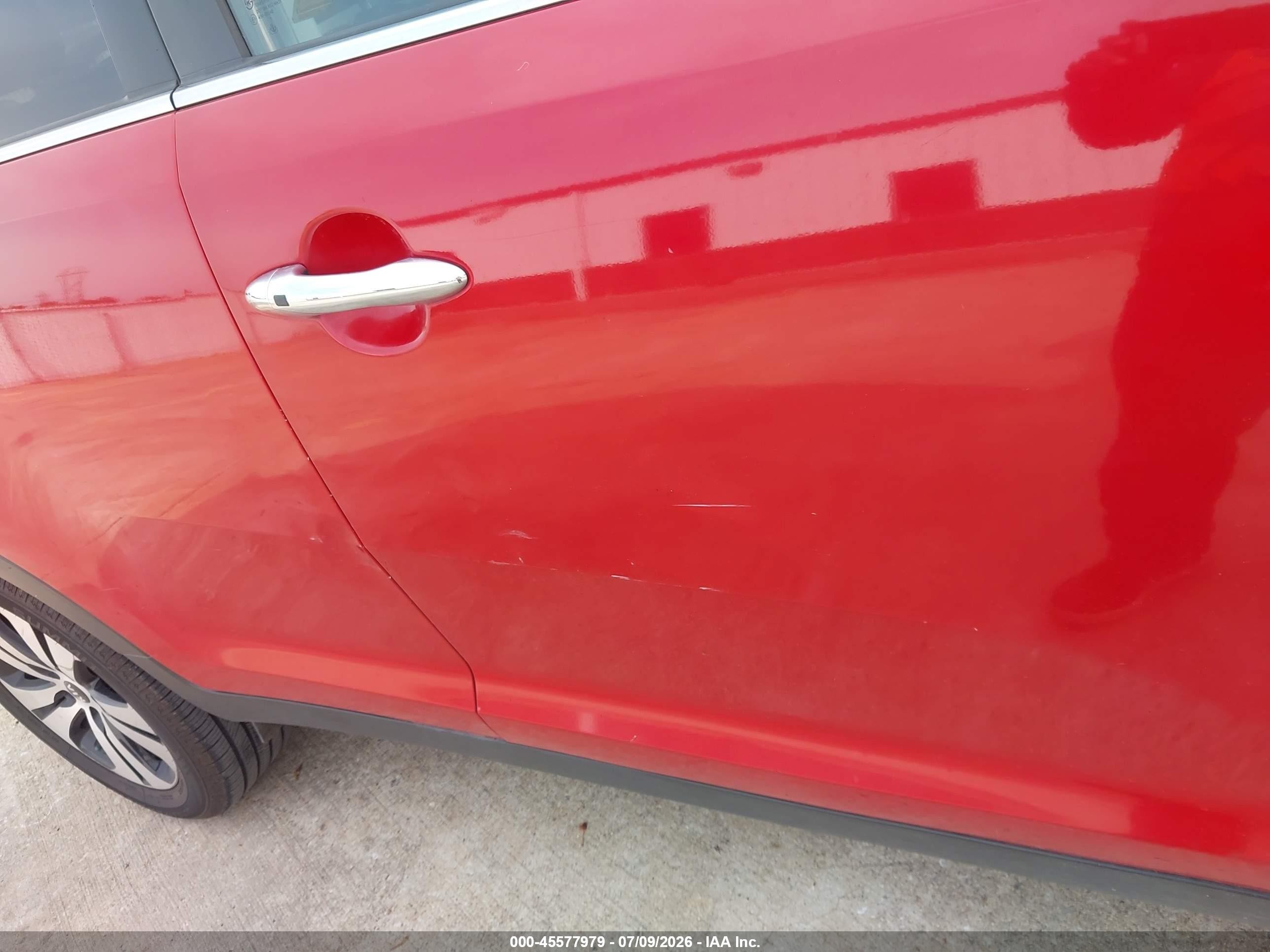 2012 Kia Sportage Ex Red vin: KNDPC3A20C7199568