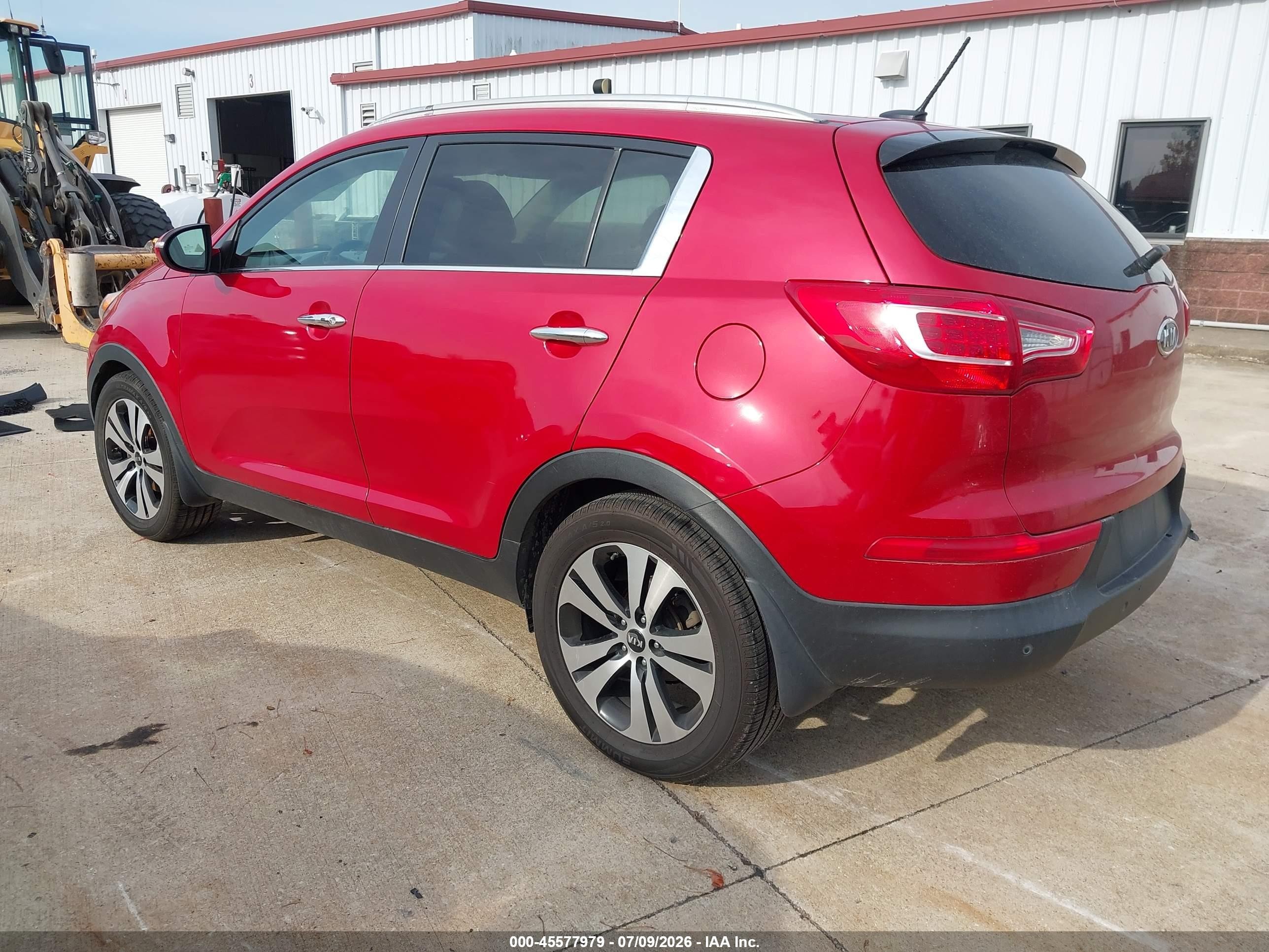 2012 Kia Sportage Ex Red vin: KNDPC3A20C7199568
