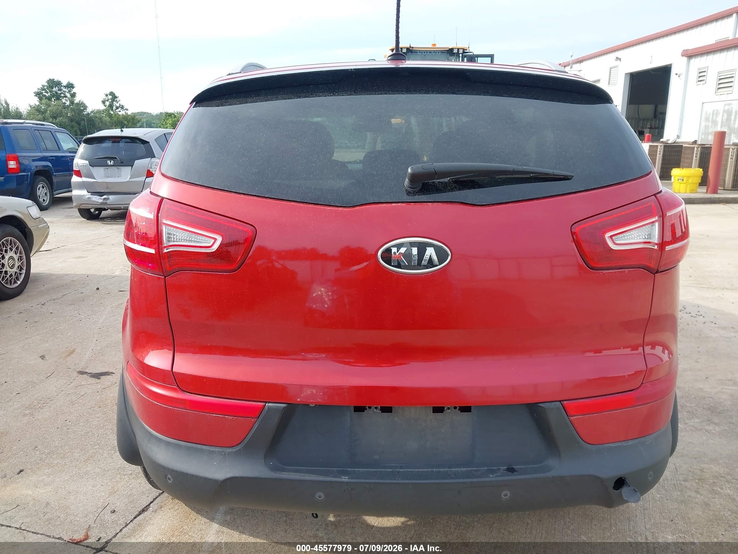 2012 Kia Sportage Ex Red vin: KNDPC3A20C7199568