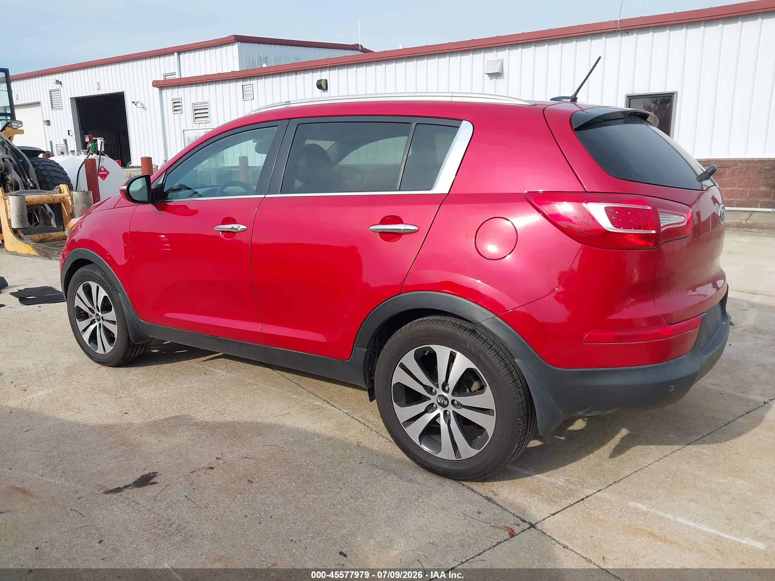 2012 Kia Sportage Ex Red vin: KNDPC3A20C7199568