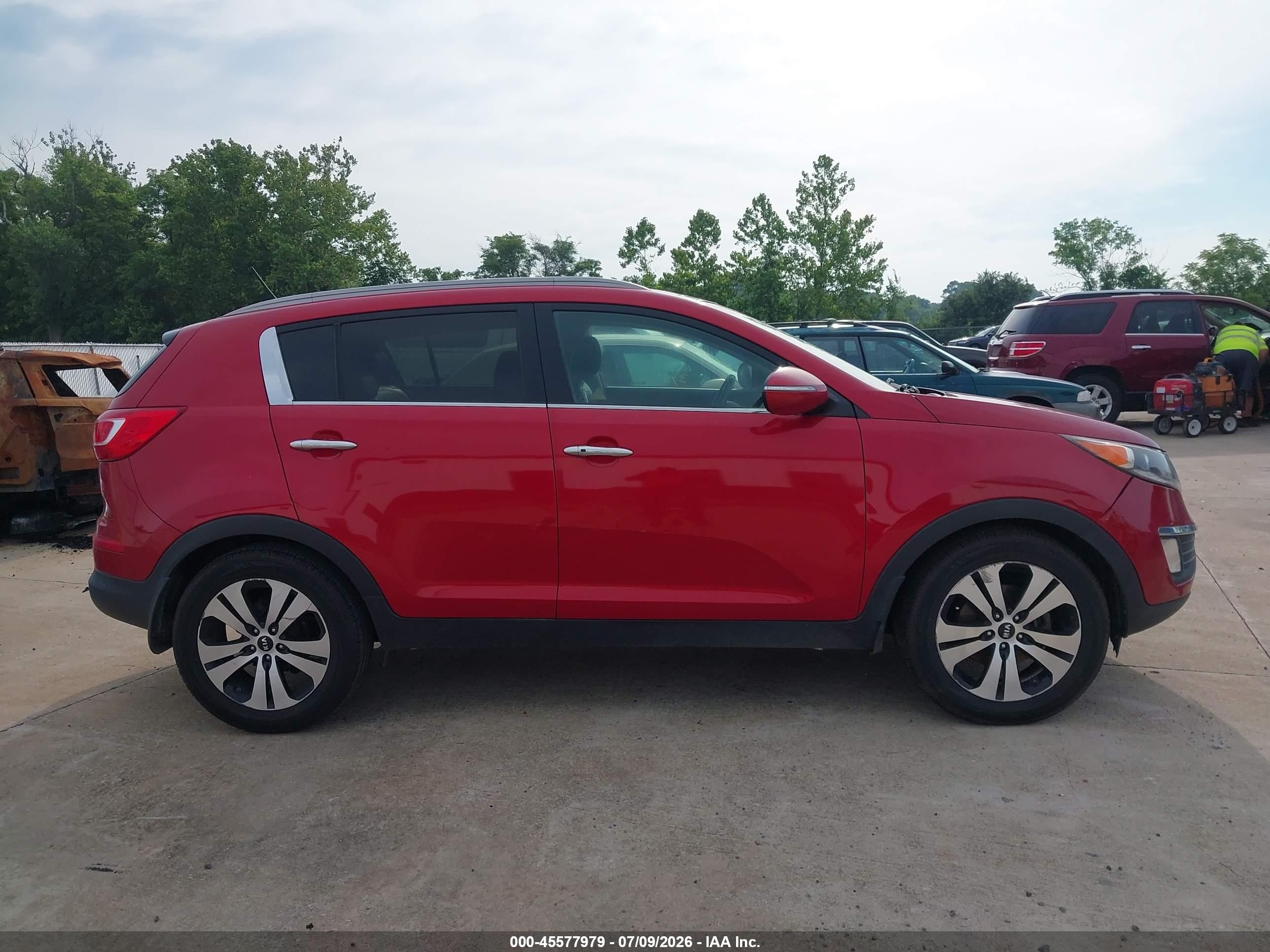 2012 Kia Sportage Ex Red vin: KNDPC3A20C7199568