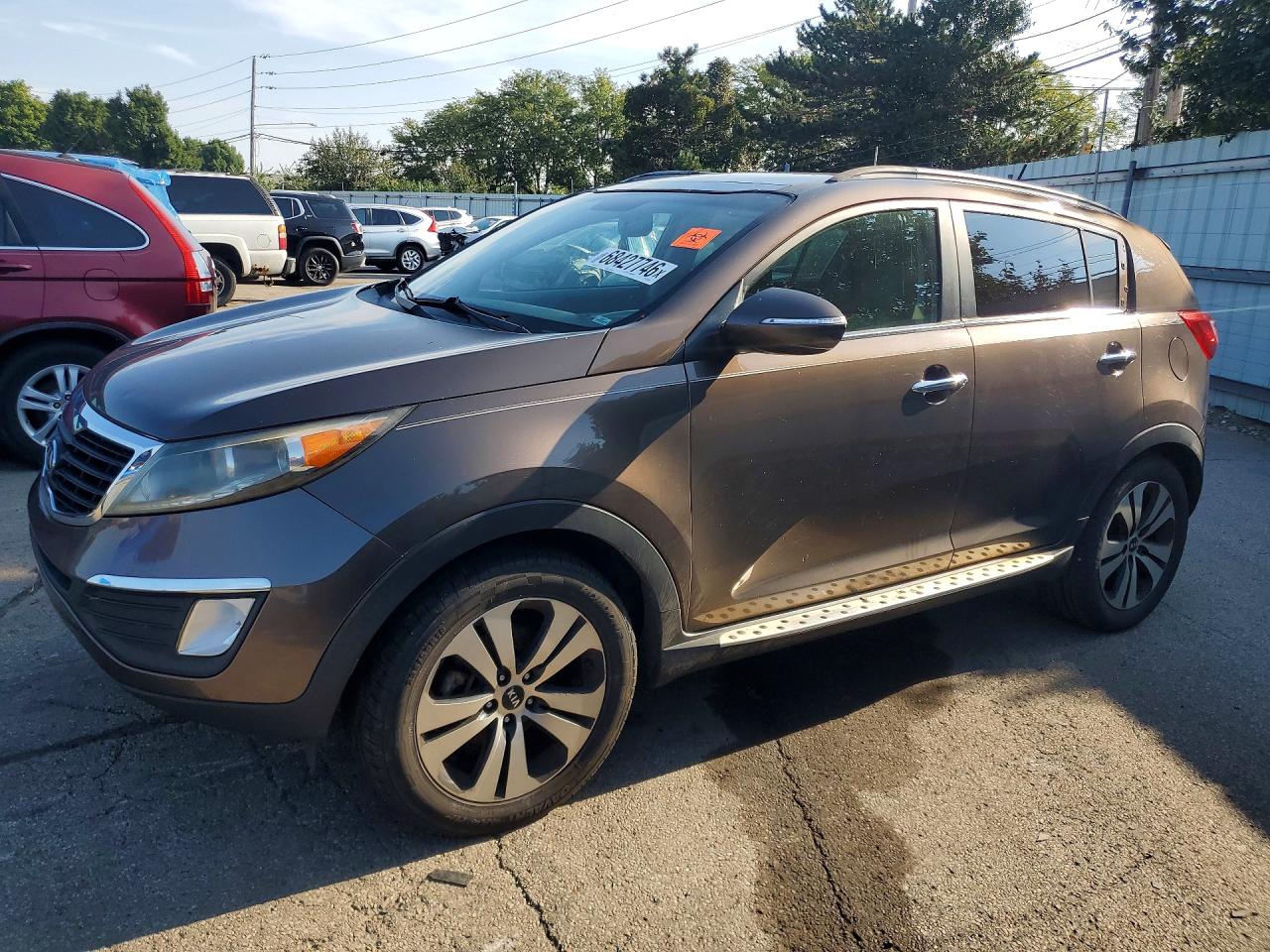 2012 Kia Sportage Ex Коричневый vin: KNDPC3A20C7345824