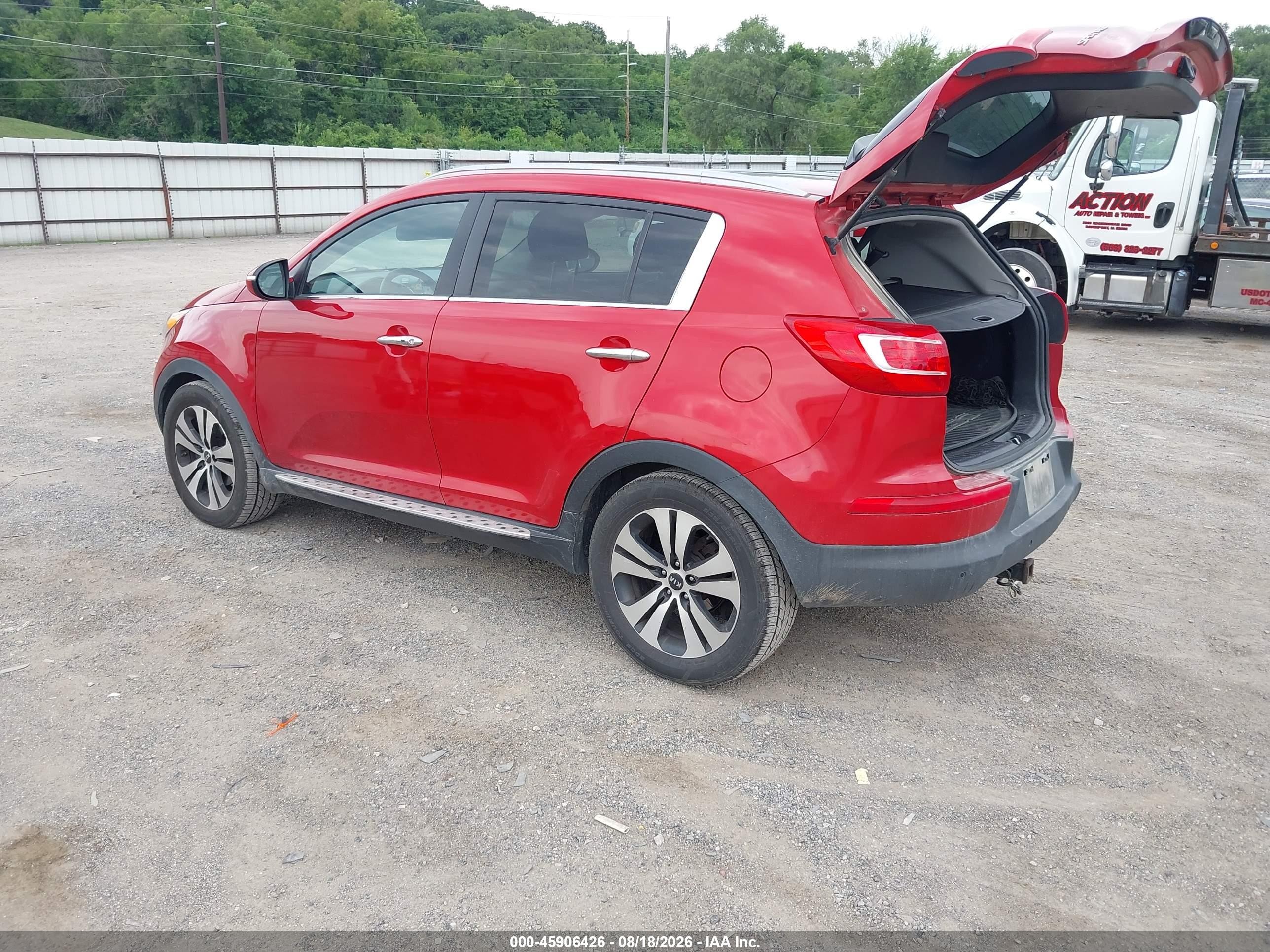 2013 Kia Sportage Ex Red vin: KNDPC3A20D7420331