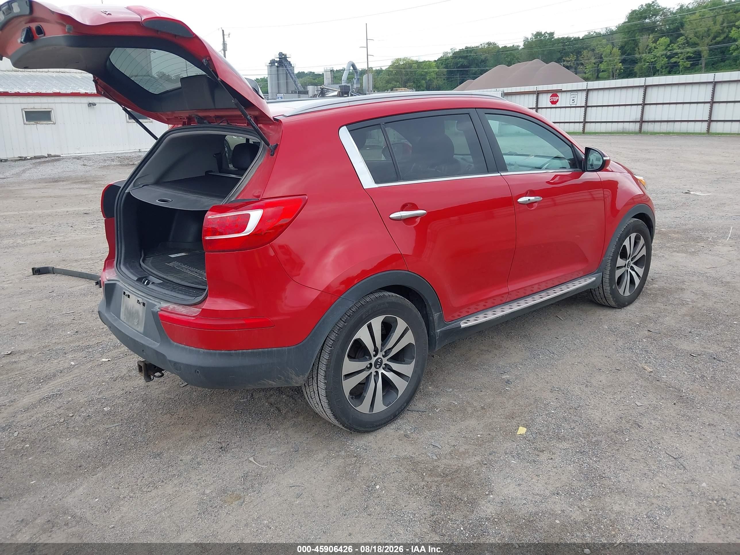 2013 Kia Sportage Ex Red vin: KNDPC3A20D7420331