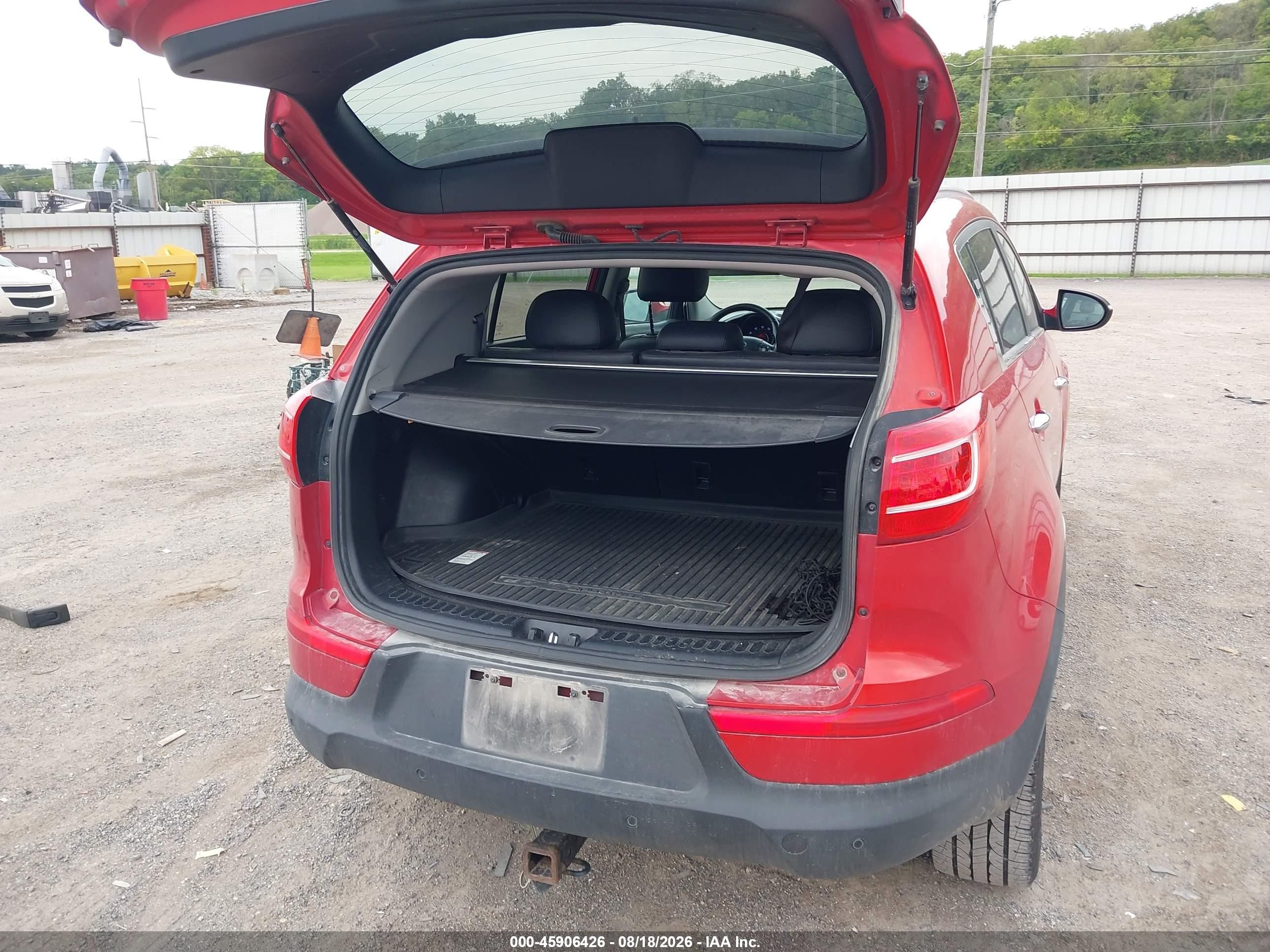 2013 Kia Sportage Ex Red vin: KNDPC3A20D7420331