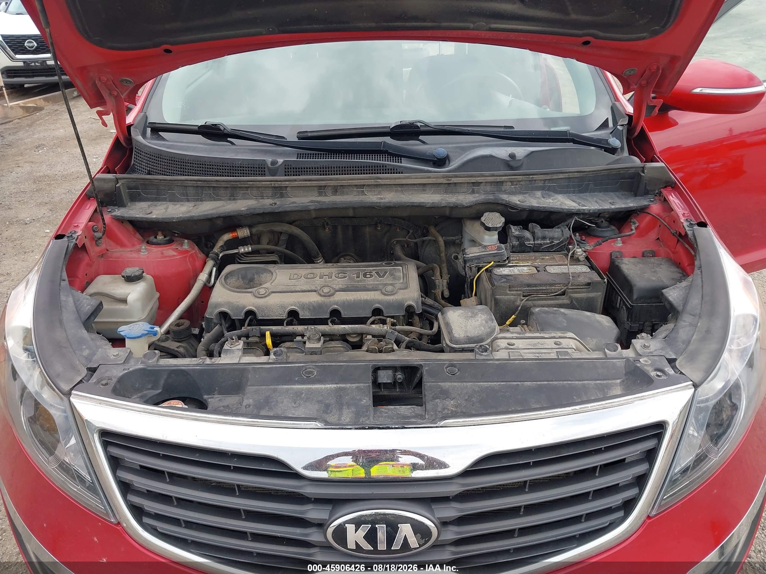 2013 Kia Sportage Ex Red vin: KNDPC3A20D7420331