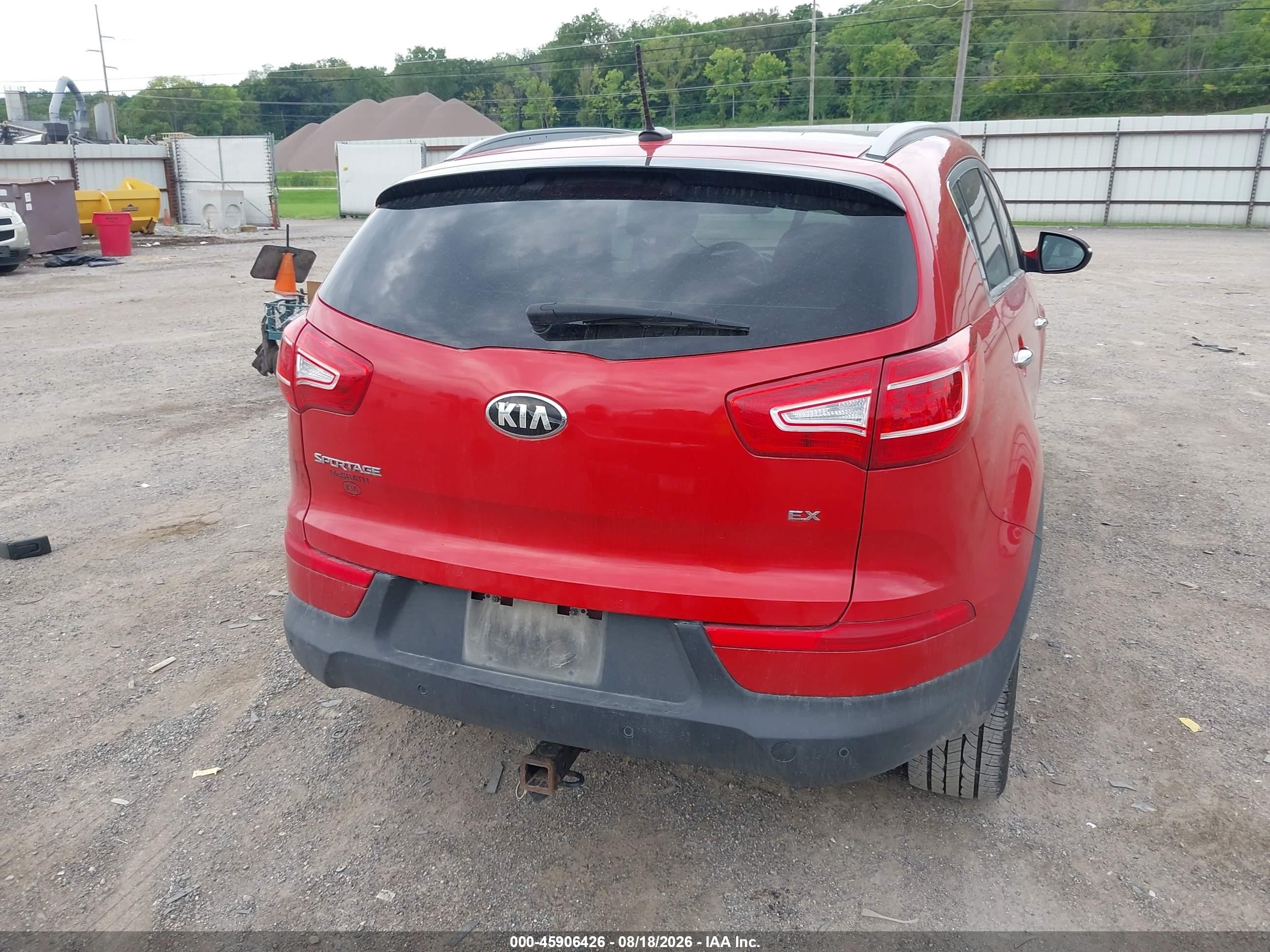 2013 Kia Sportage Ex Red vin: KNDPC3A20D7420331