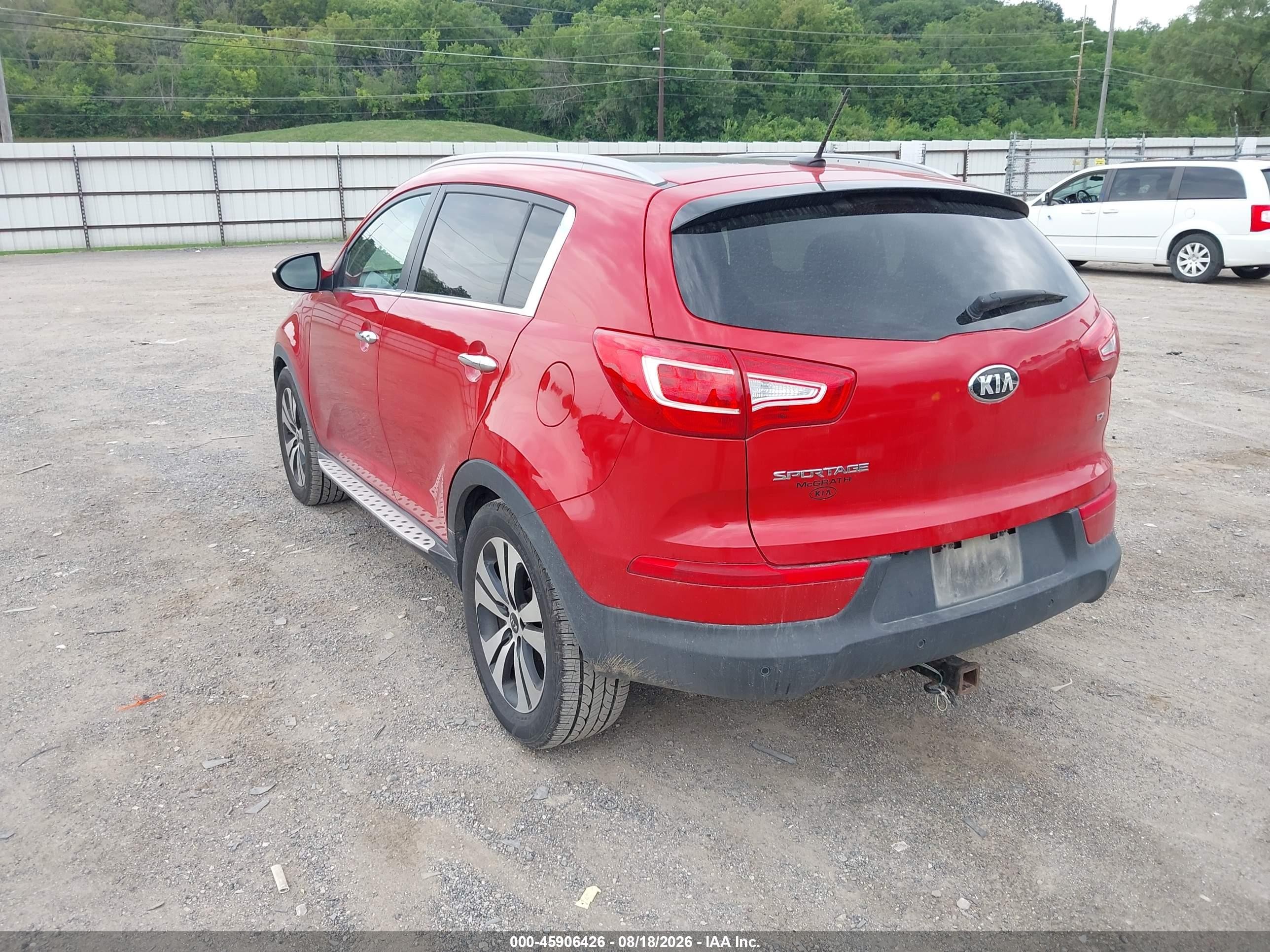 2013 Kia Sportage Ex Red vin: KNDPC3A20D7420331