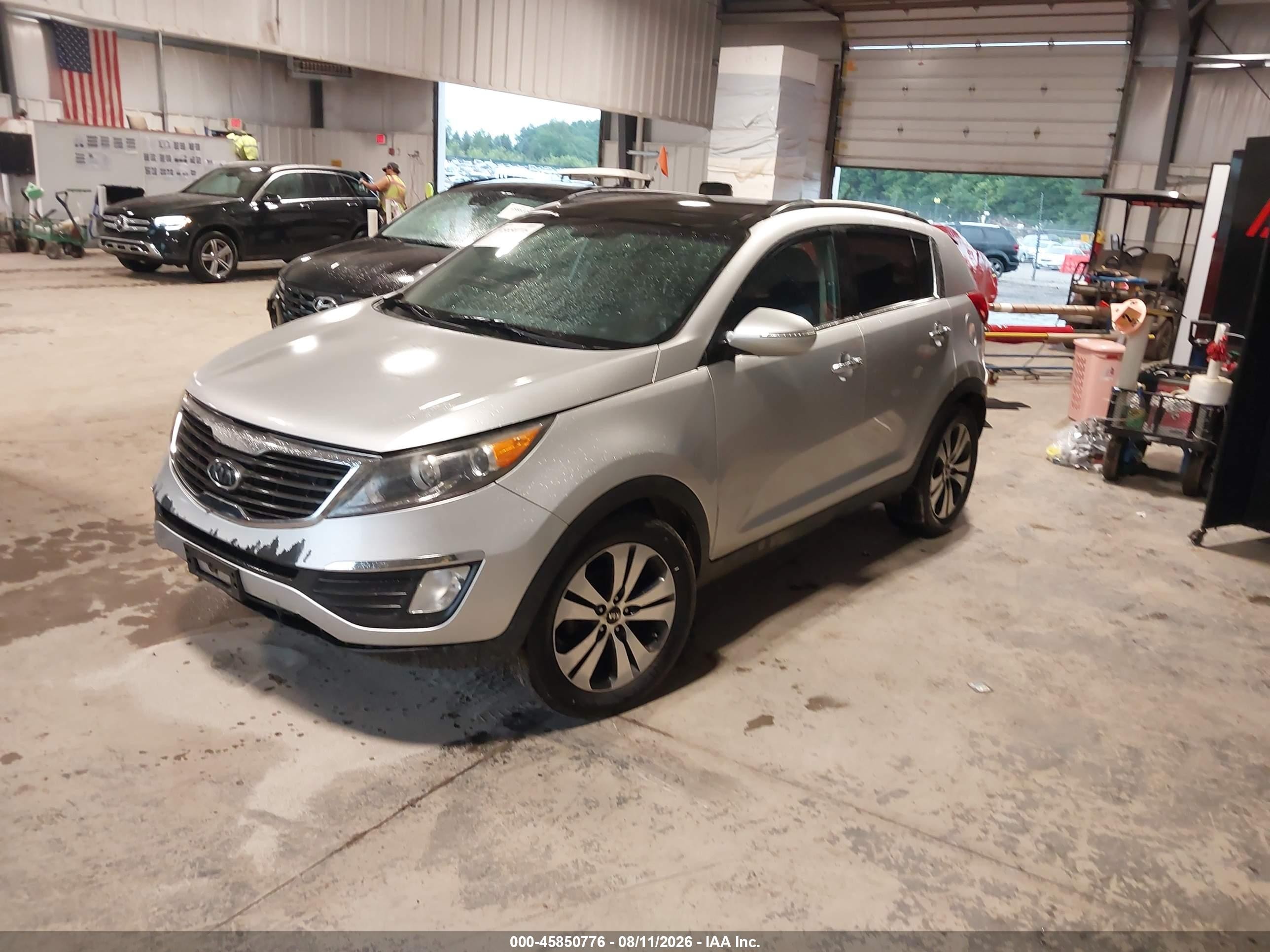 2011 Kia Sportage Ex Silver vin: KNDPC3A21B7033834