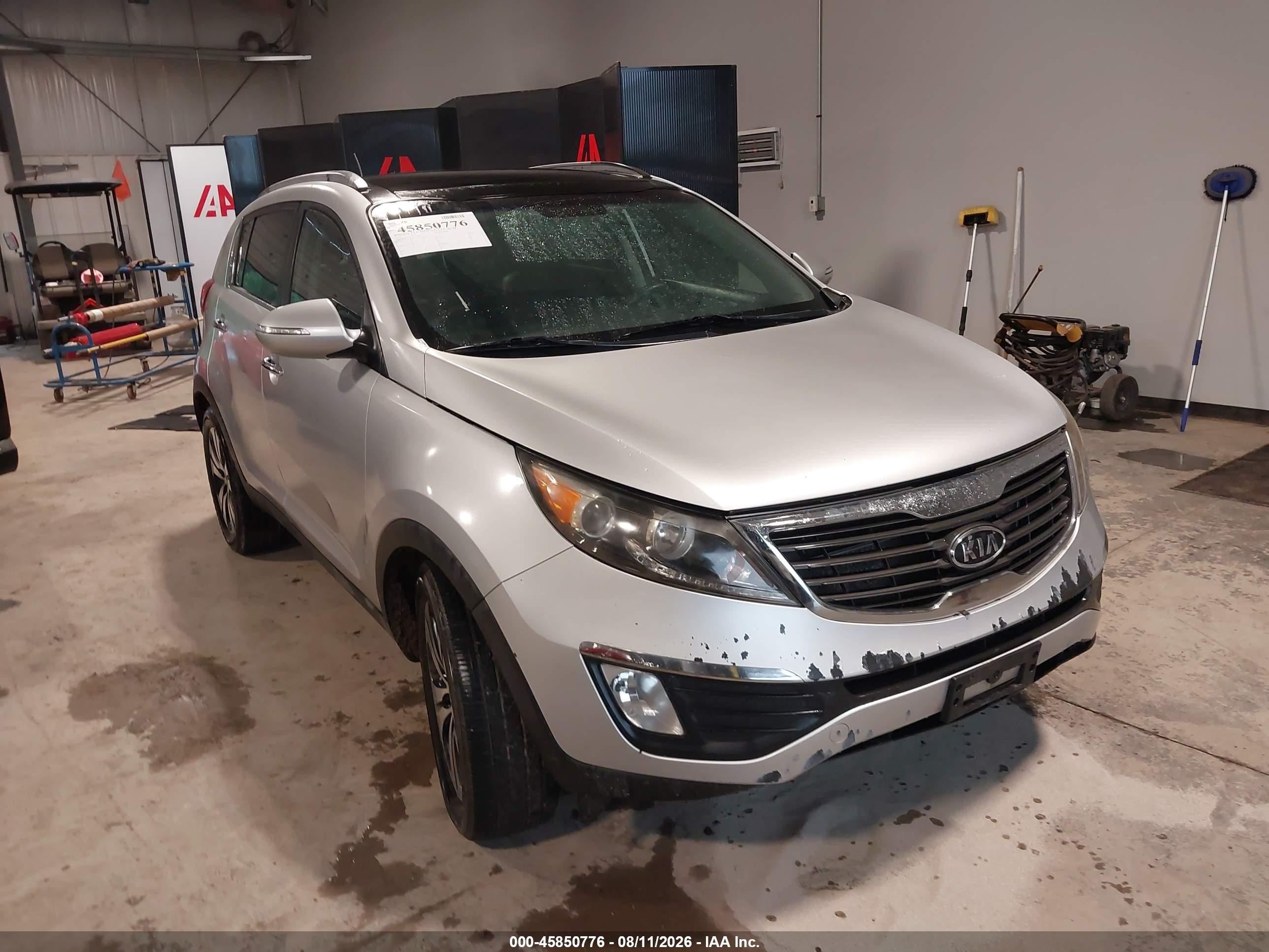 2011 Kia Sportage Ex Silver vin: KNDPC3A21B7033834