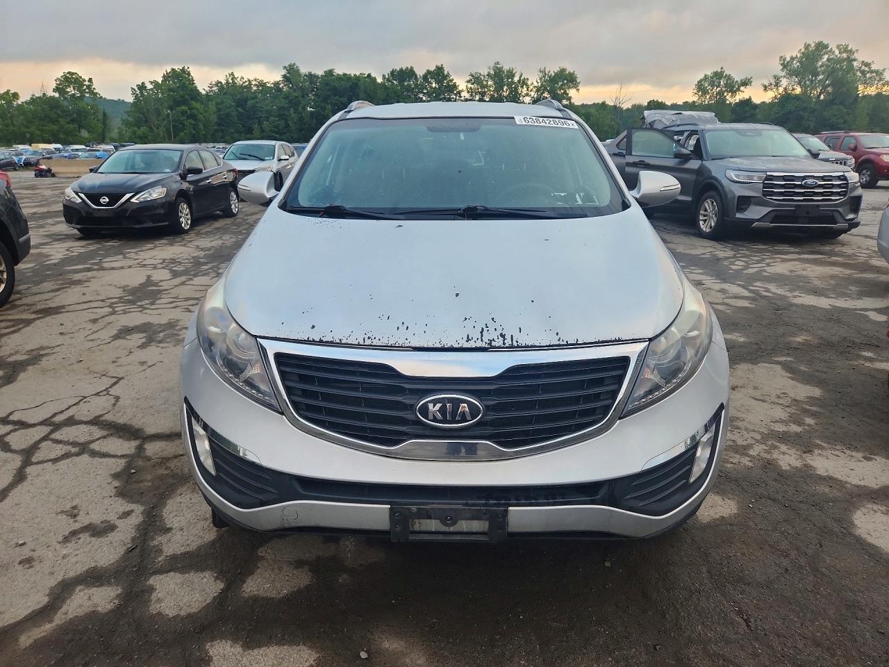 2012 Kia Sportage Ex Silver vin: KNDPC3A21C7333892