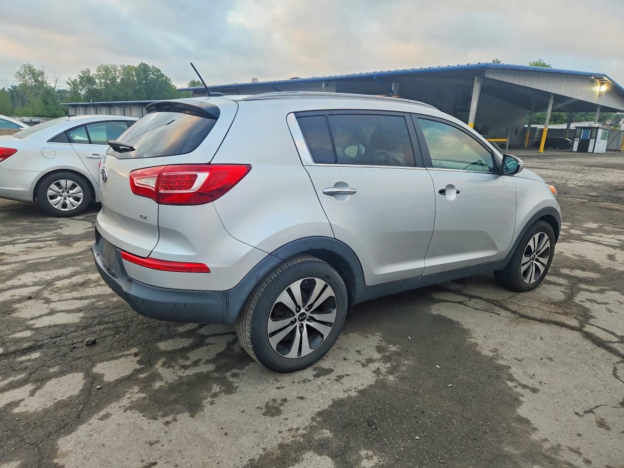 2012 Kia Sportage Ex Silver vin: KNDPC3A21C7333892