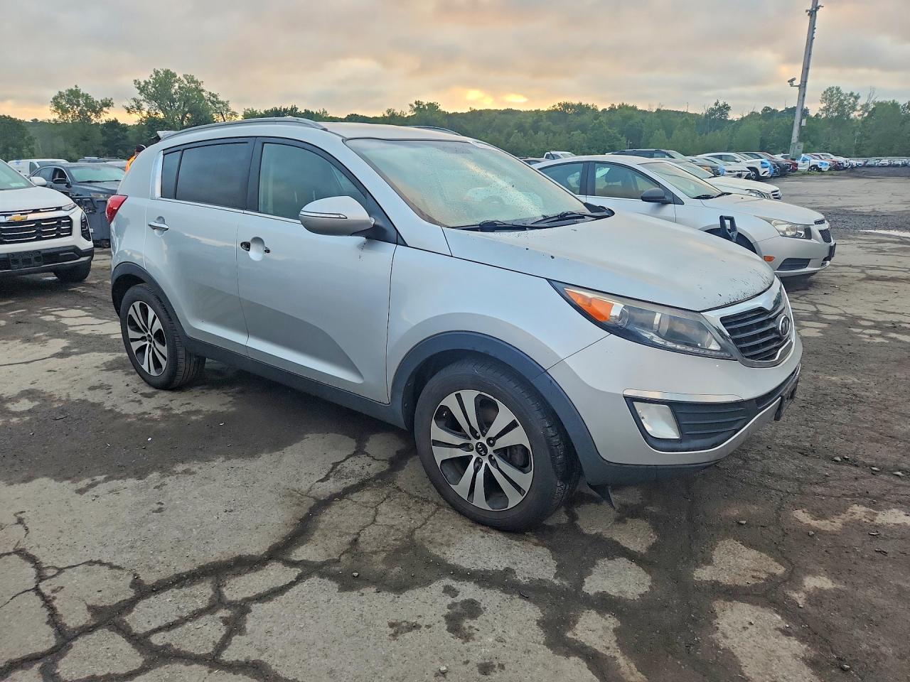 2012 Kia Sportage Ex Silver vin: KNDPC3A21C7333892