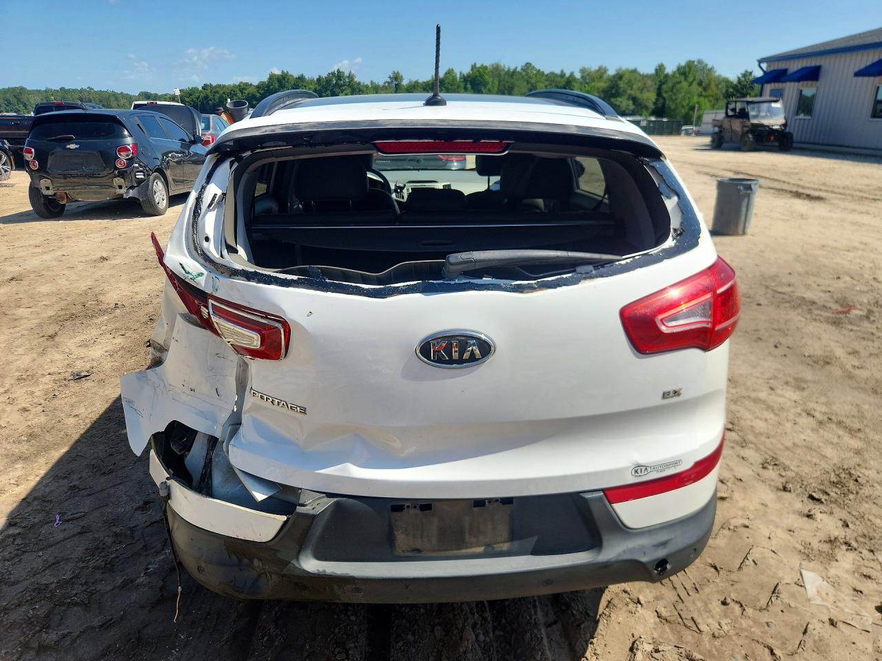 2012 Kia Sportage Ex Black vin: KNDPC3A22C7173327