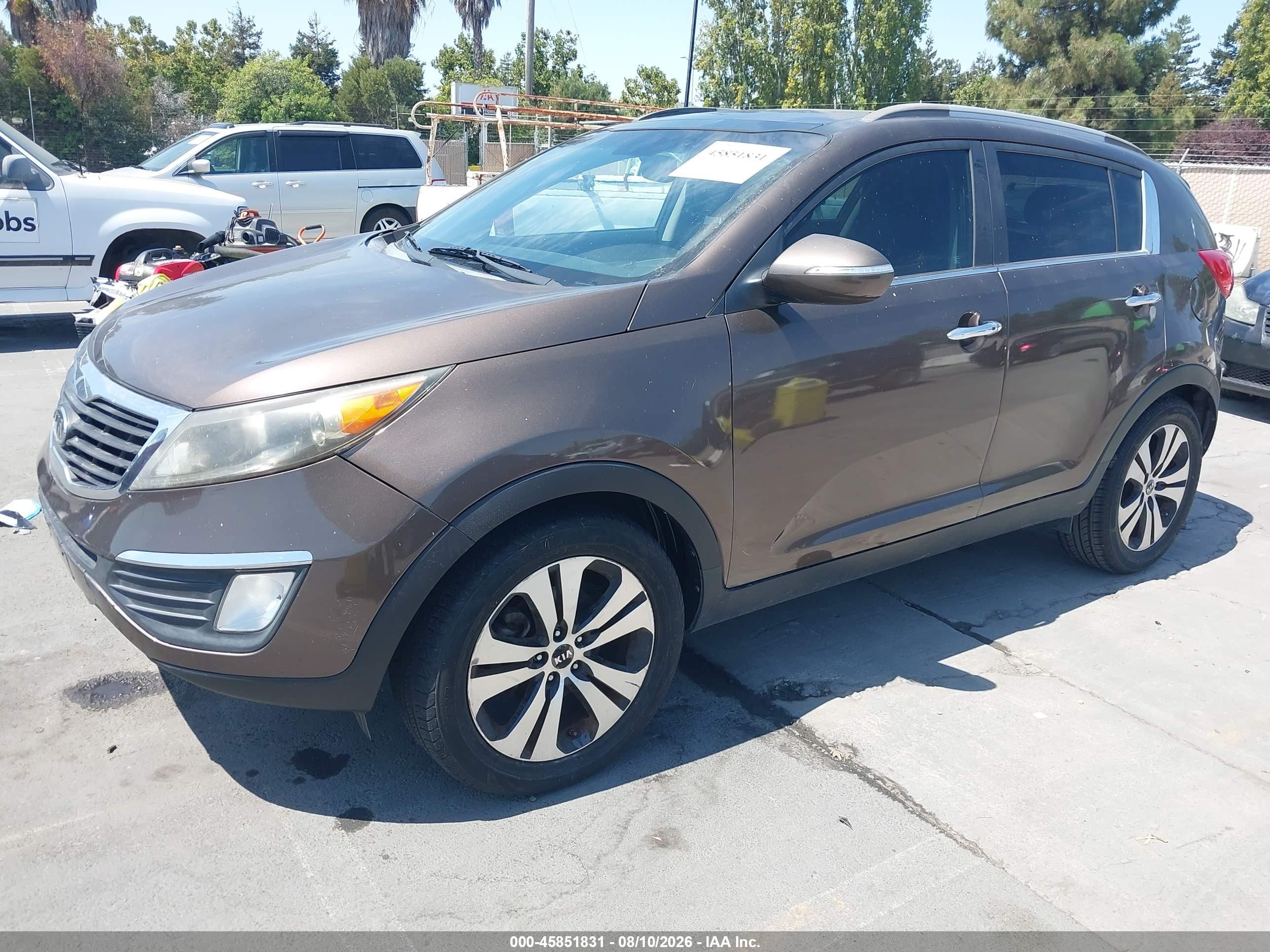 2012 Kia Sportage Ex Brown vin: KNDPC3A22C7295444