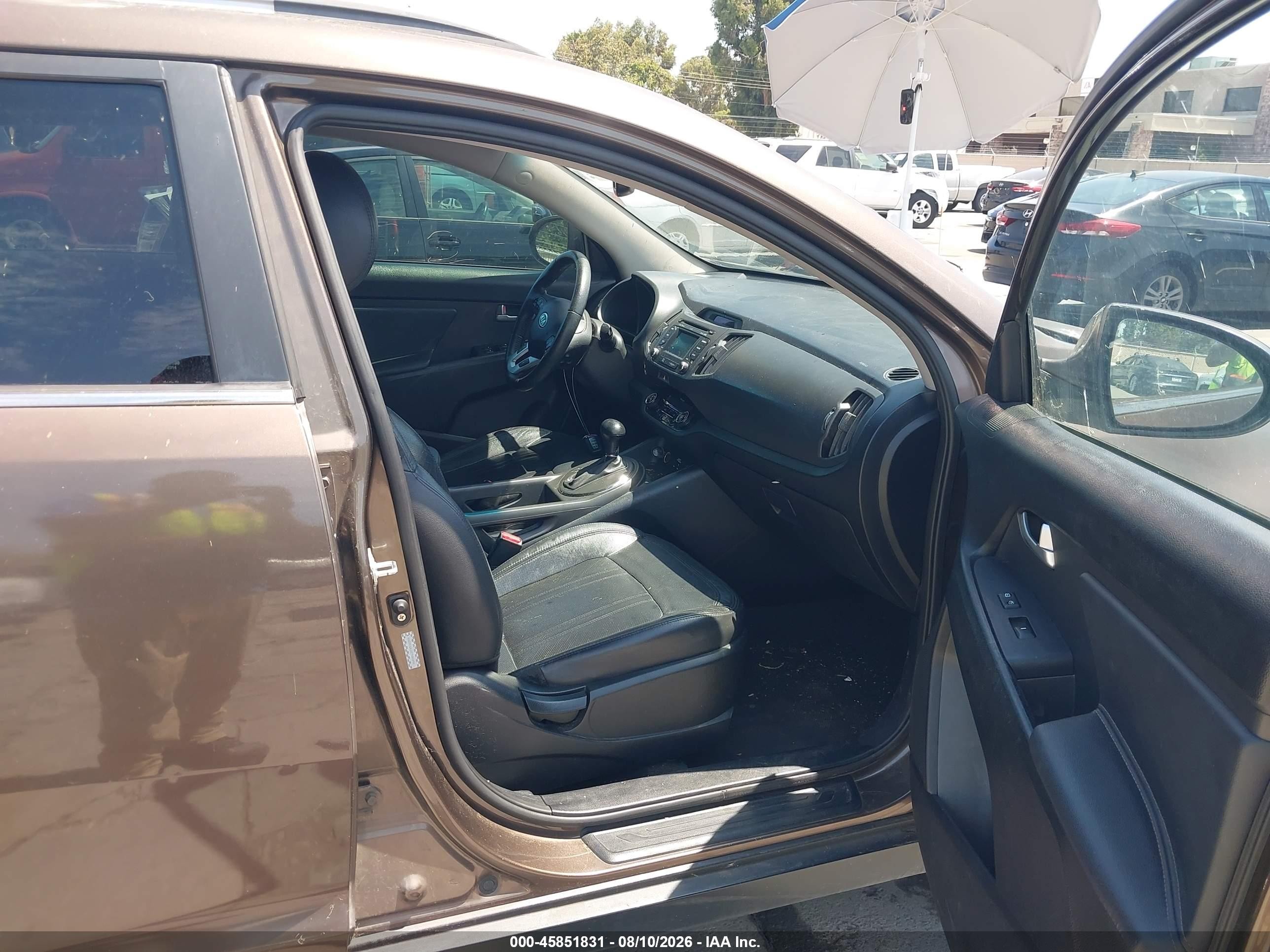 2012 Kia Sportage Ex Brown vin: KNDPC3A22C7295444