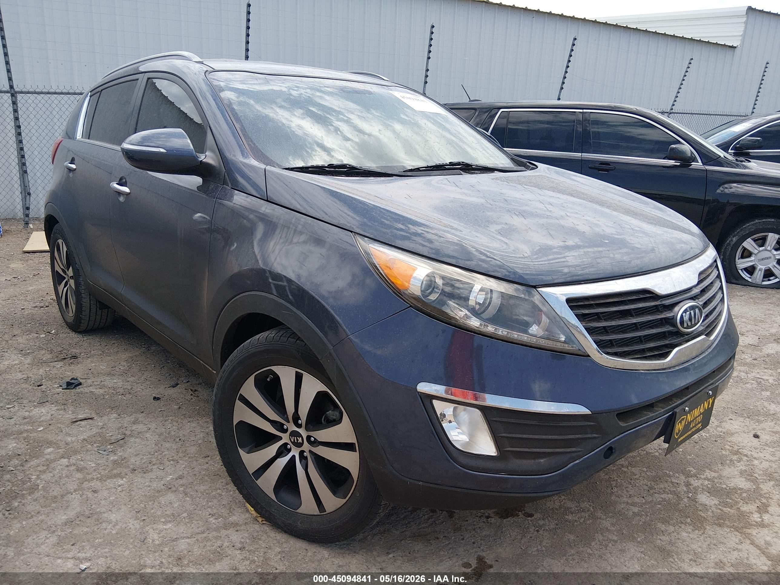 2012 Kia Sportage Ex Синий vin: KNDPC3A22C7341273