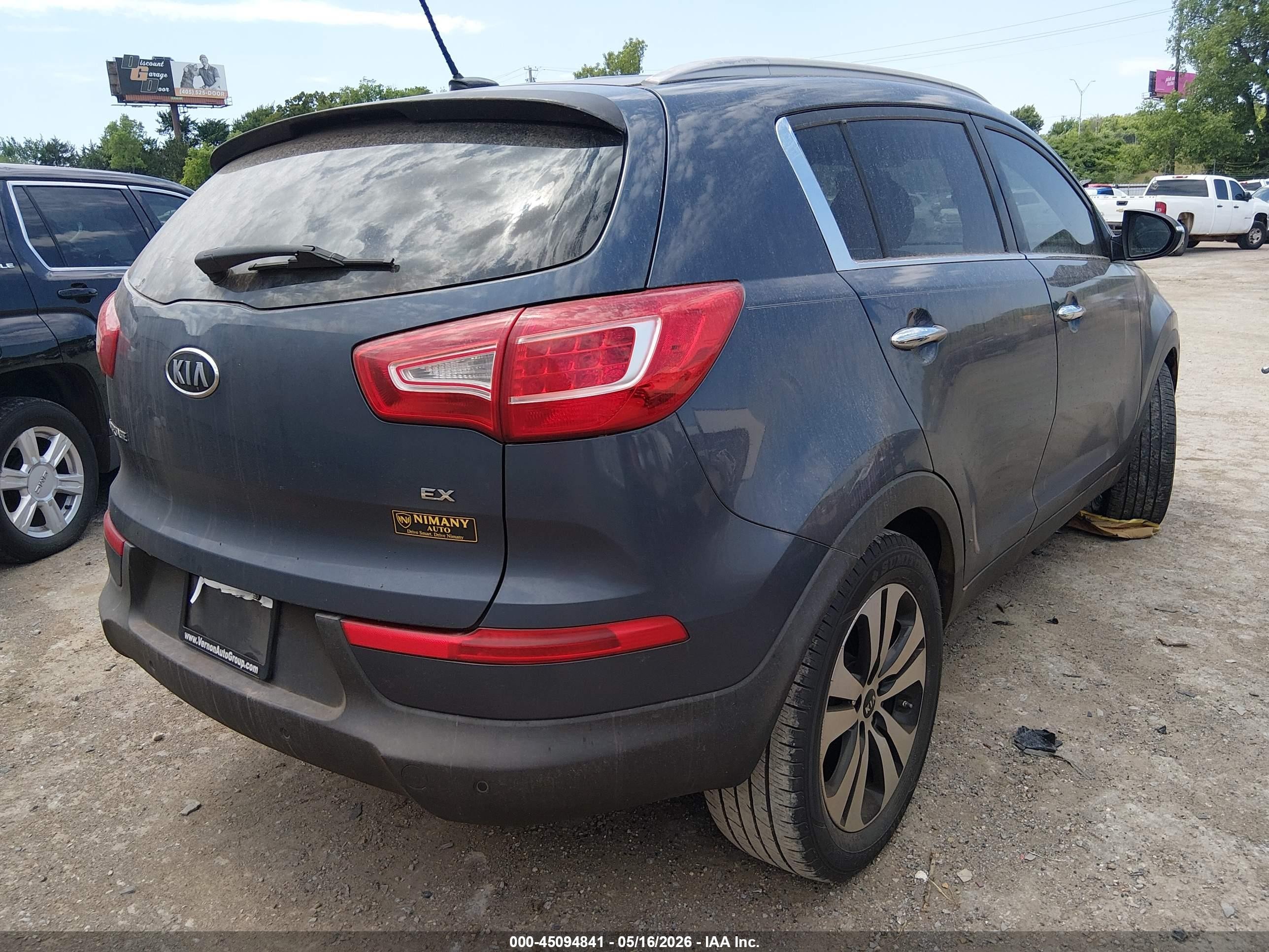 2012 Kia Sportage Ex Синий vin: KNDPC3A22C7341273