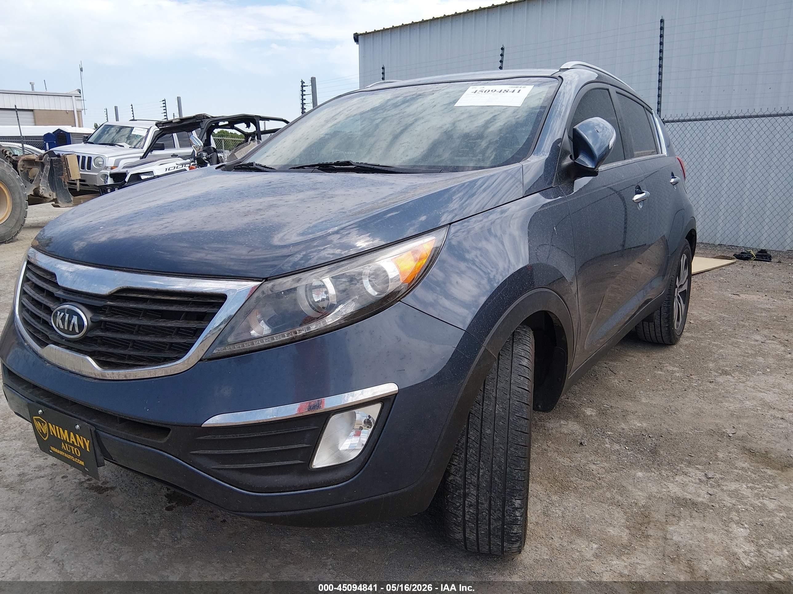 2012 Kia Sportage Ex Синий vin: KNDPC3A22C7341273