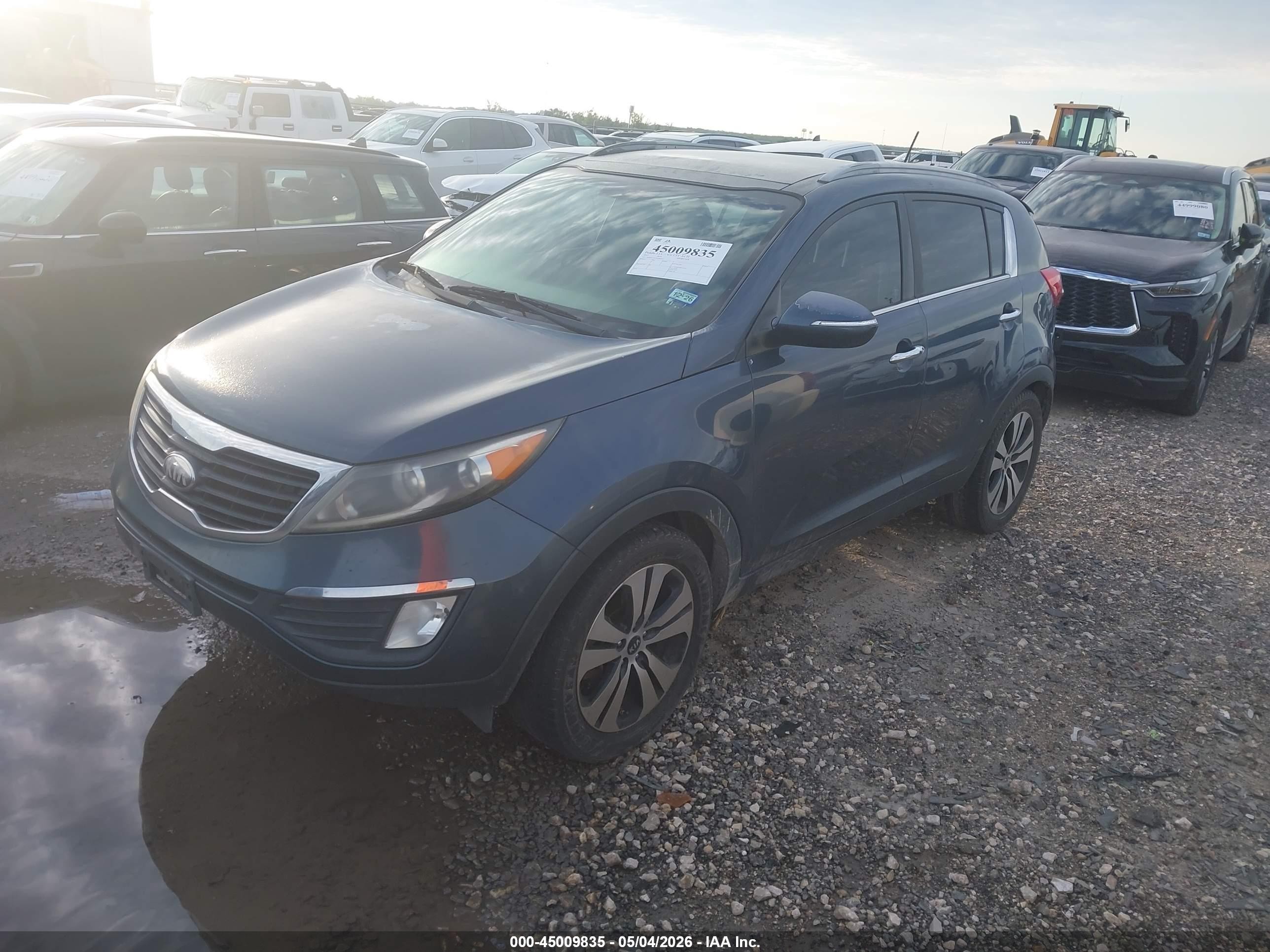 2013 Kia Sportage Ex Blue vin: KNDPC3A22D7400713