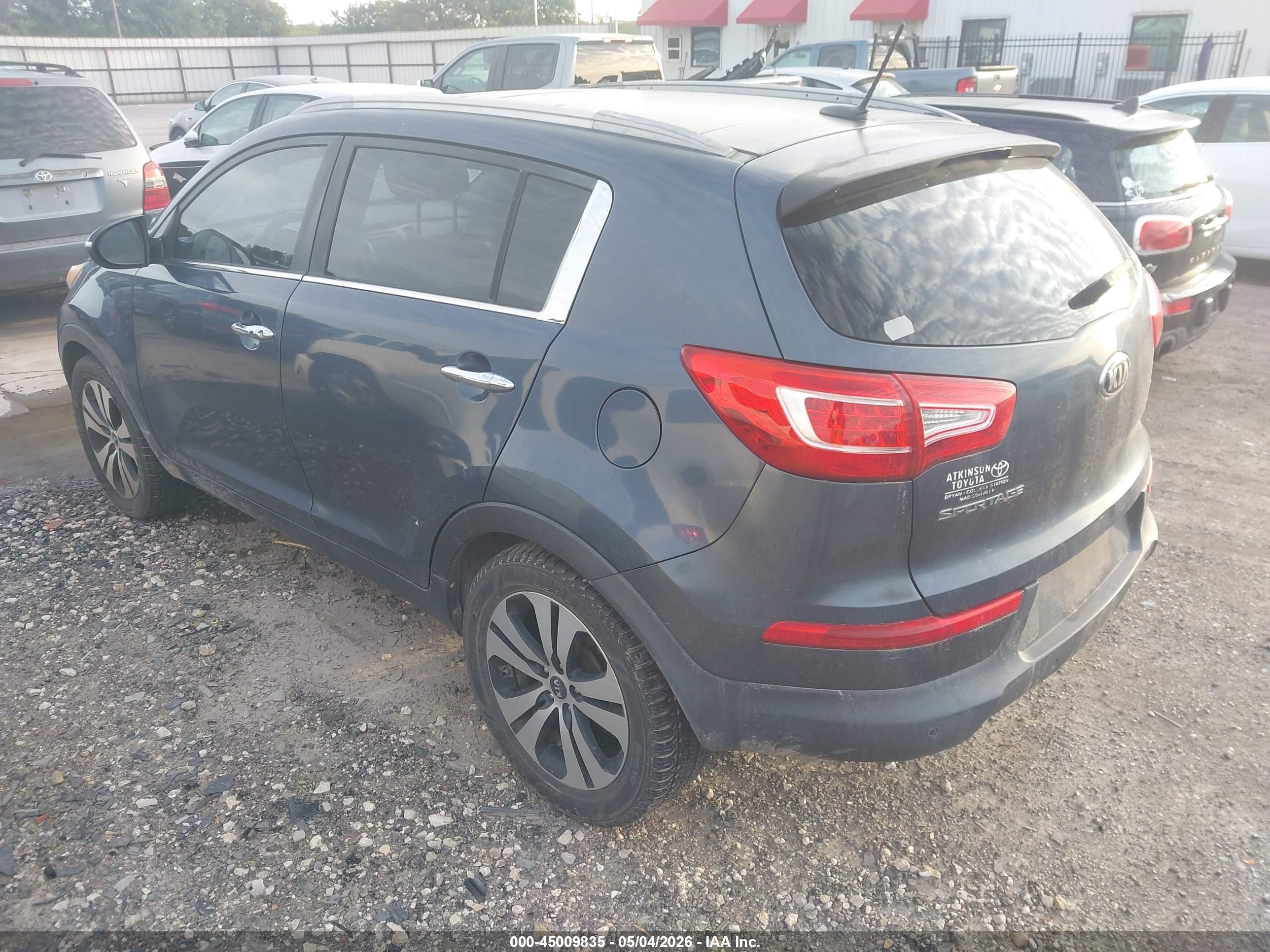 2013 Kia Sportage Ex Blue vin: KNDPC3A22D7400713