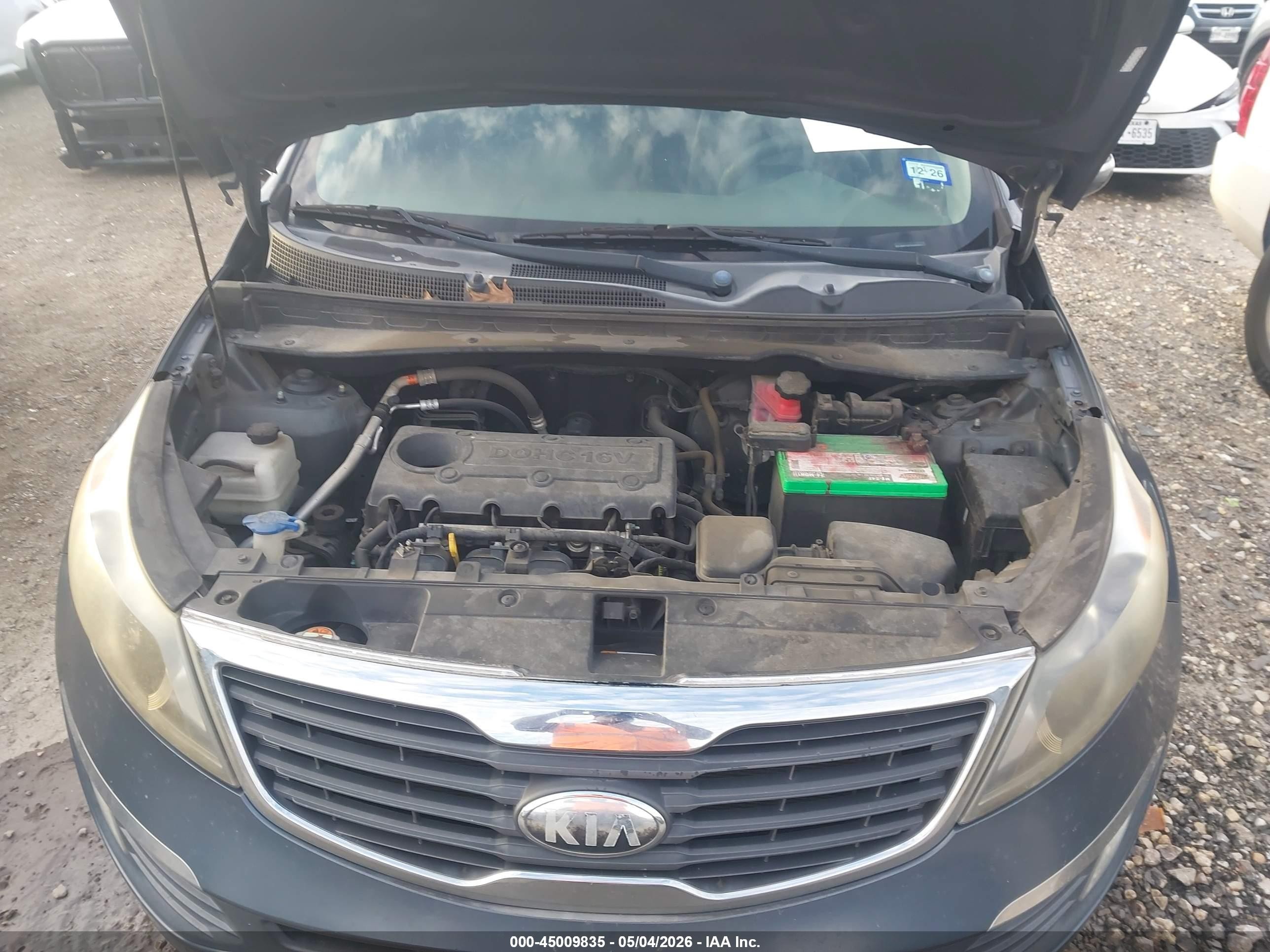 2013 Kia Sportage Ex Blue vin: KNDPC3A22D7400713
