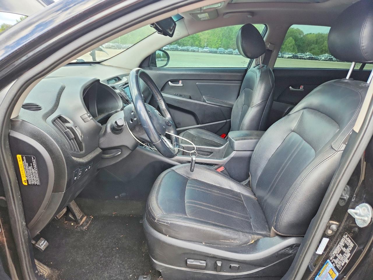 2013 Kia Sportage Ex Black vin: KNDPC3A22D7433601