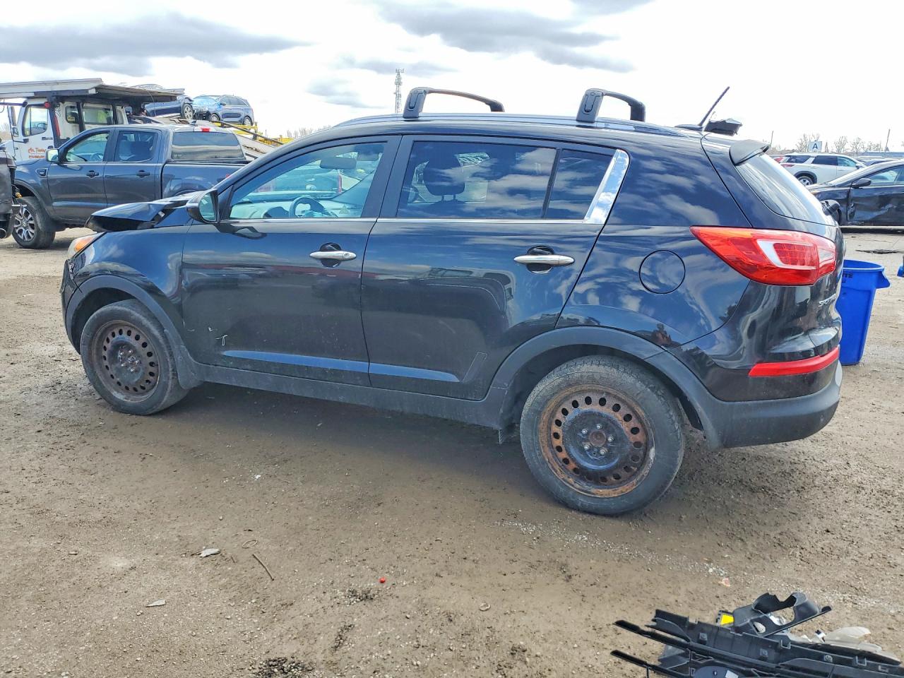2013 Kia Sportage Ex Black vin: KNDPC3A22D7474228