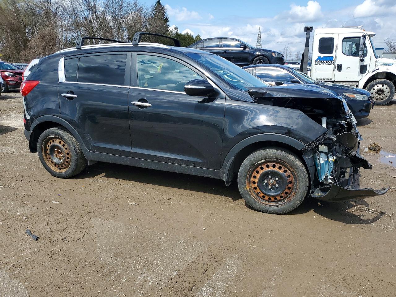 2013 Kia Sportage Ex Black vin: KNDPC3A22D7474228