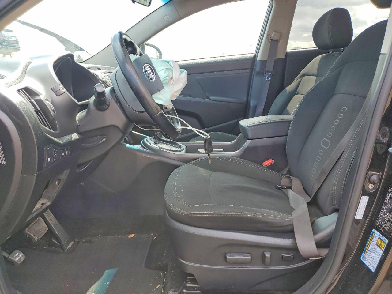2013 Kia Sportage Ex Black vin: KNDPC3A22D7474228
