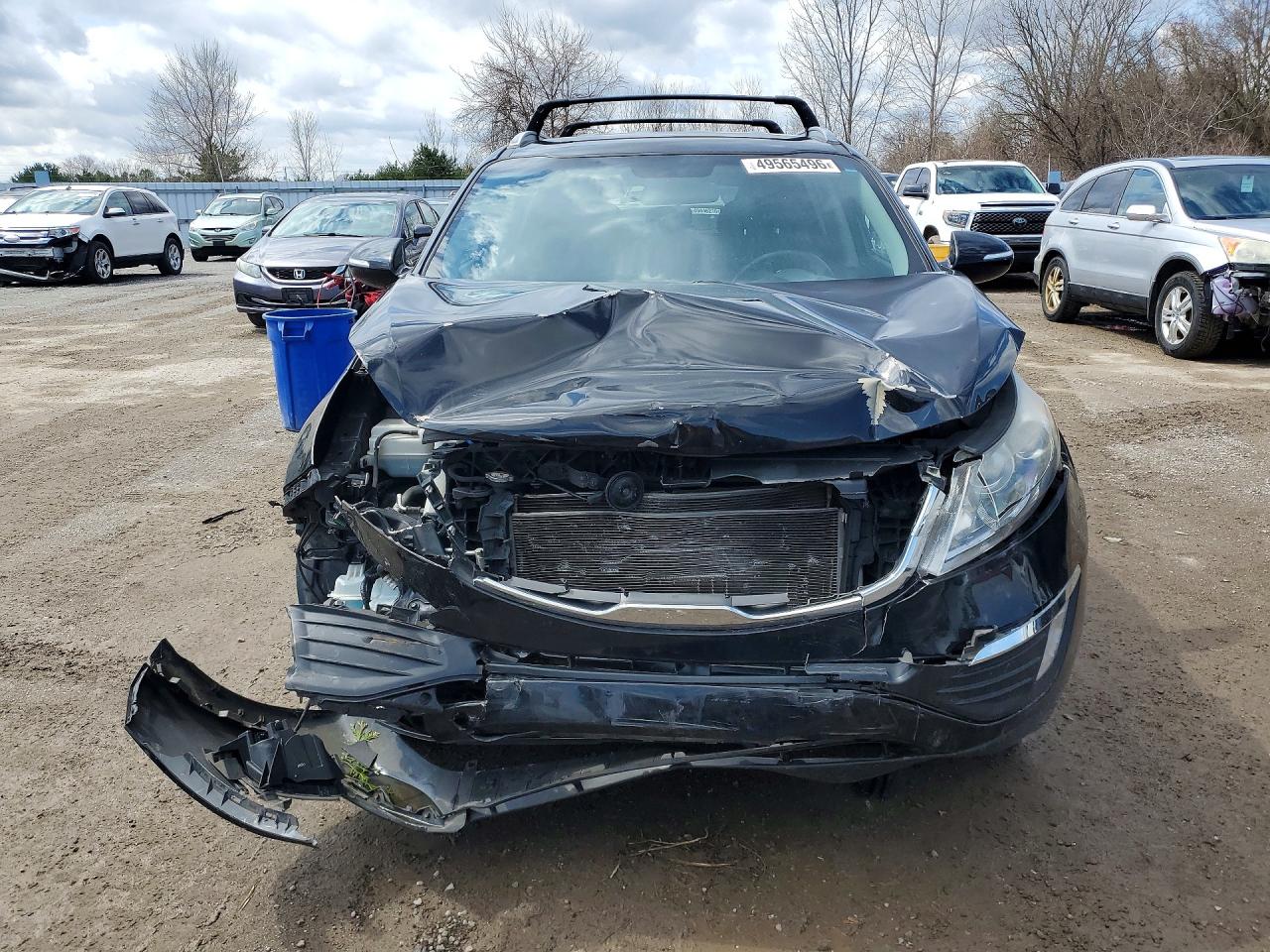 2013 Kia Sportage Ex Black vin: KNDPC3A22D7474228