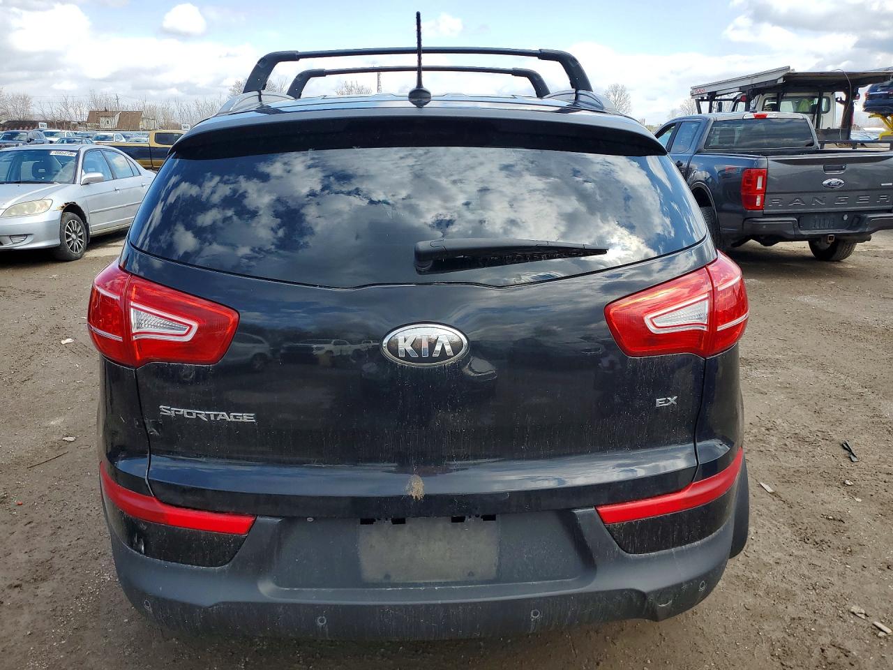 2013 Kia Sportage Ex Black vin: KNDPC3A22D7474228