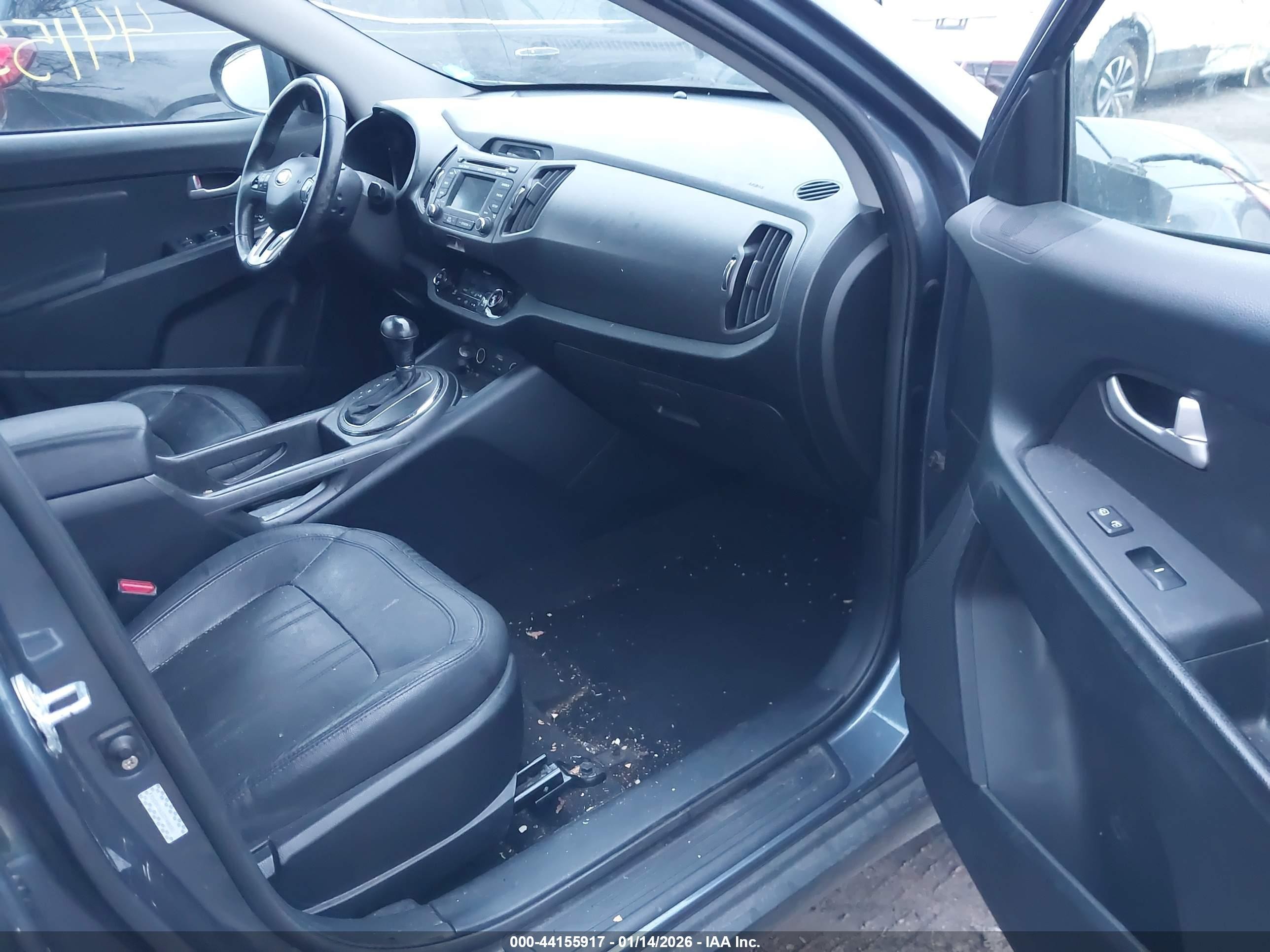 2013 Kia Sportage Ex Blue vin: KNDPC3A22D7496245